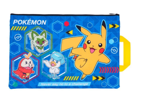 Pokémon F4雙拉鍊布文件袋連手挽
