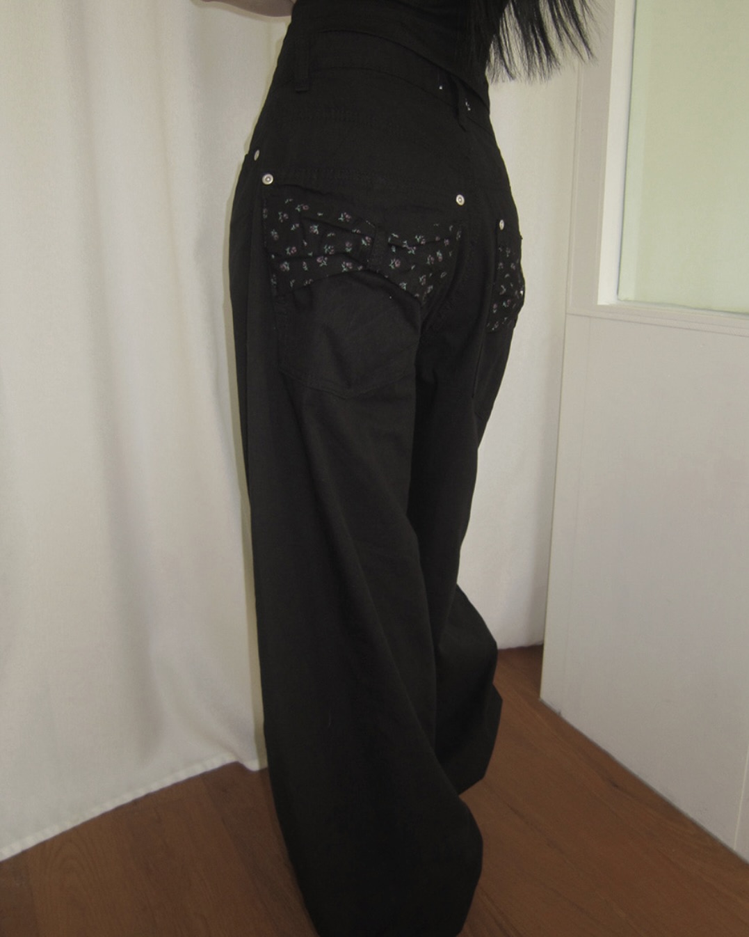 floral gaon balloon wide cotton pants