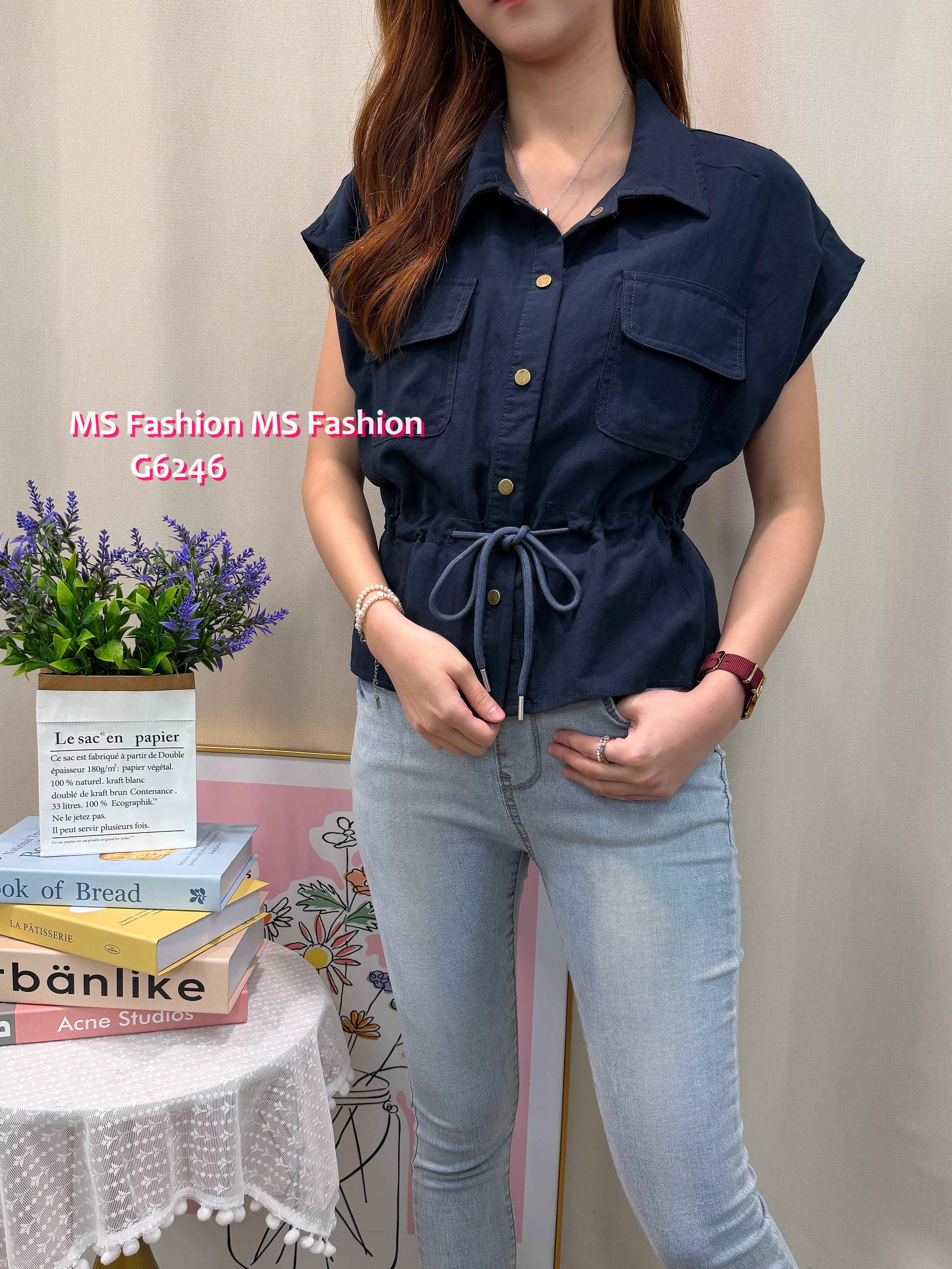 G6246 修腰兩著top