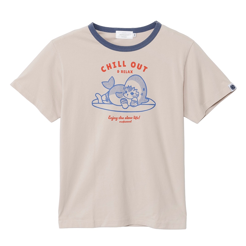 🌸 【預訂】T-shirt (CHILL OUT) - Mofusand Board Shark