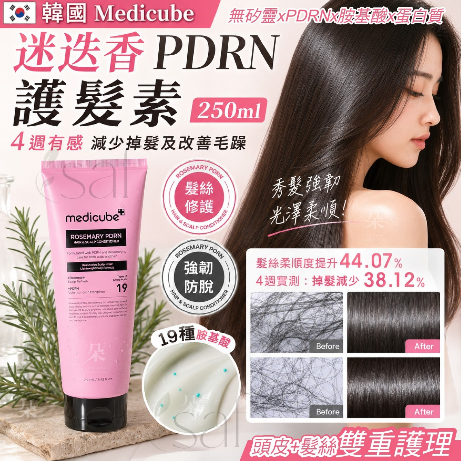 ＜限時預購＞韓國🇰🇷 Medicube迷迭香PDRN護髮素250ml TW260623S01 《27/6截單，預計8月下旬到港》