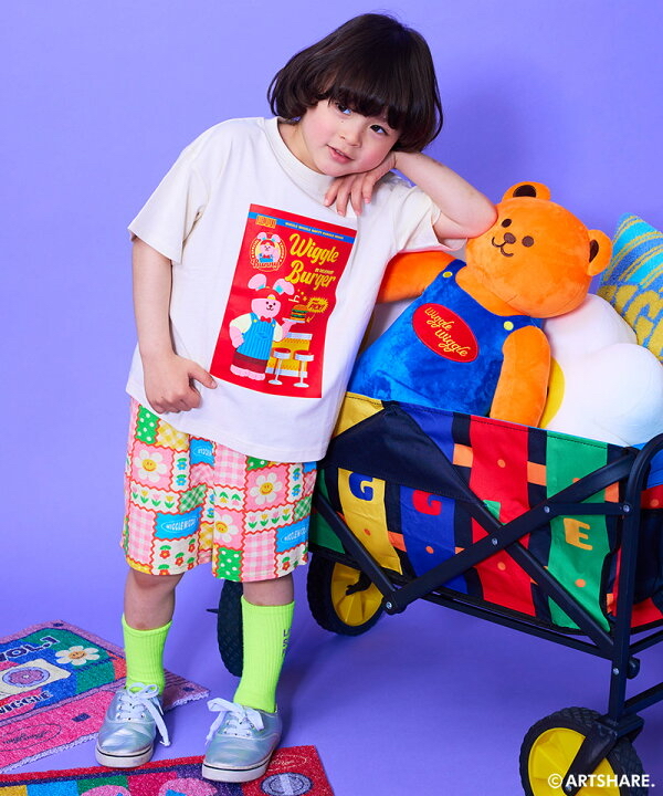 🇯🇵預訂 日本直送🇯🇵Markey’s x Wiggle Wiggle四色圖案滿印華夫格短褲