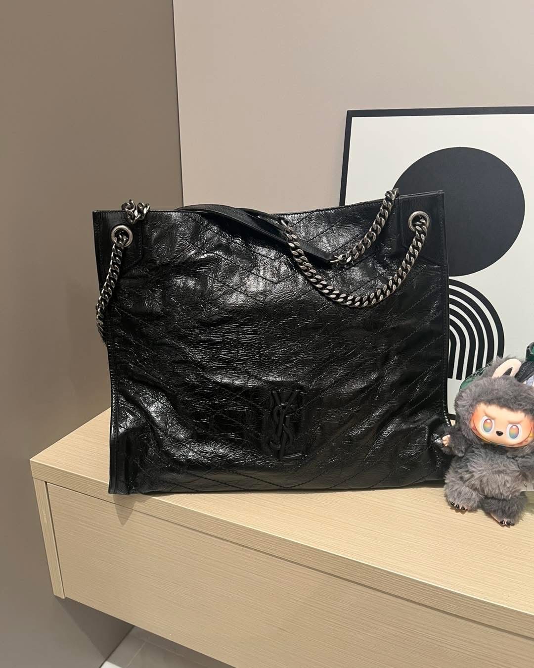 Ysl Niki shopping tote calfskin 100%Authentic, 98%new ✅ certificate ✅dust bag 