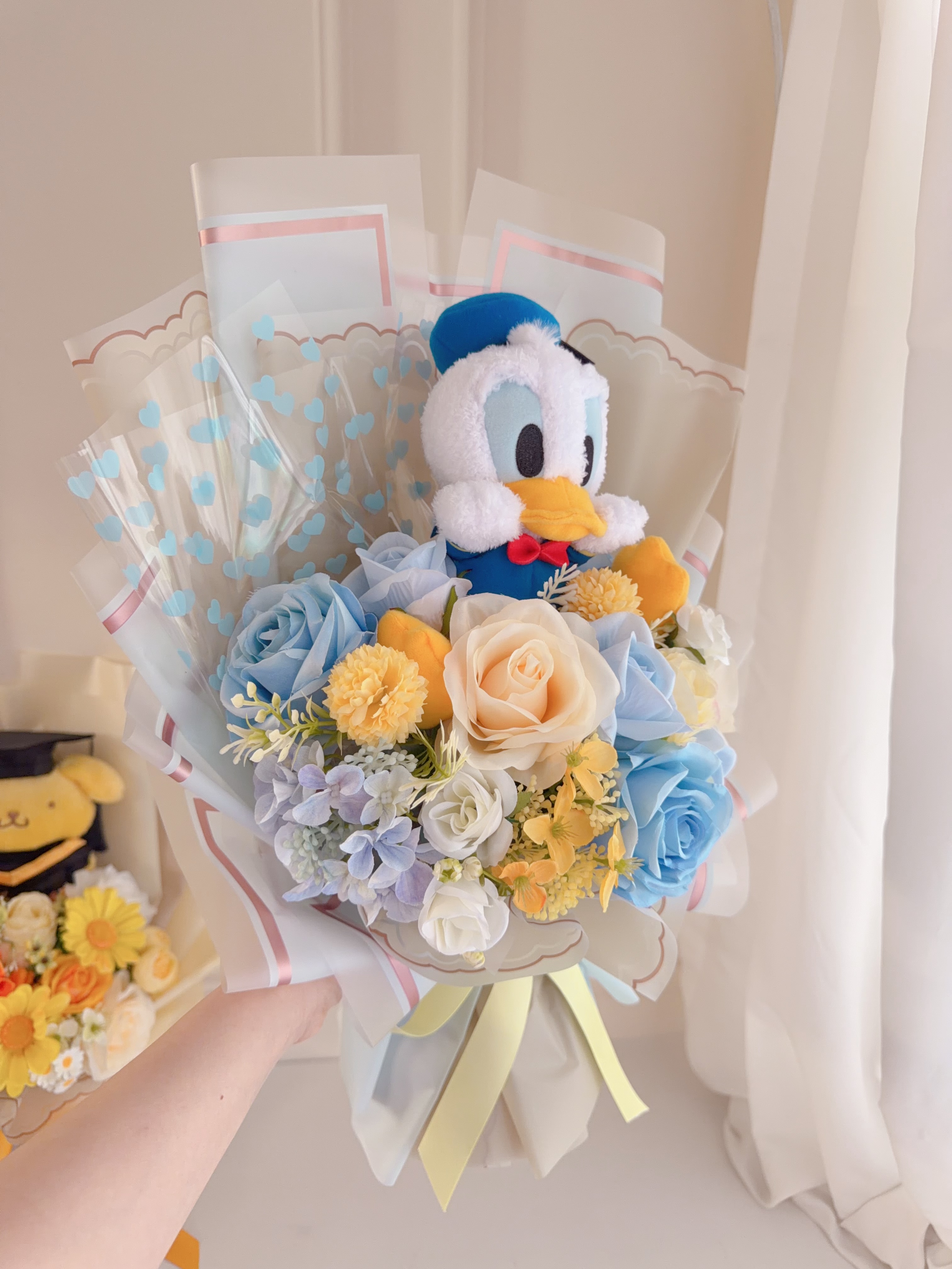 （現貨）唐老鴨公仔花束