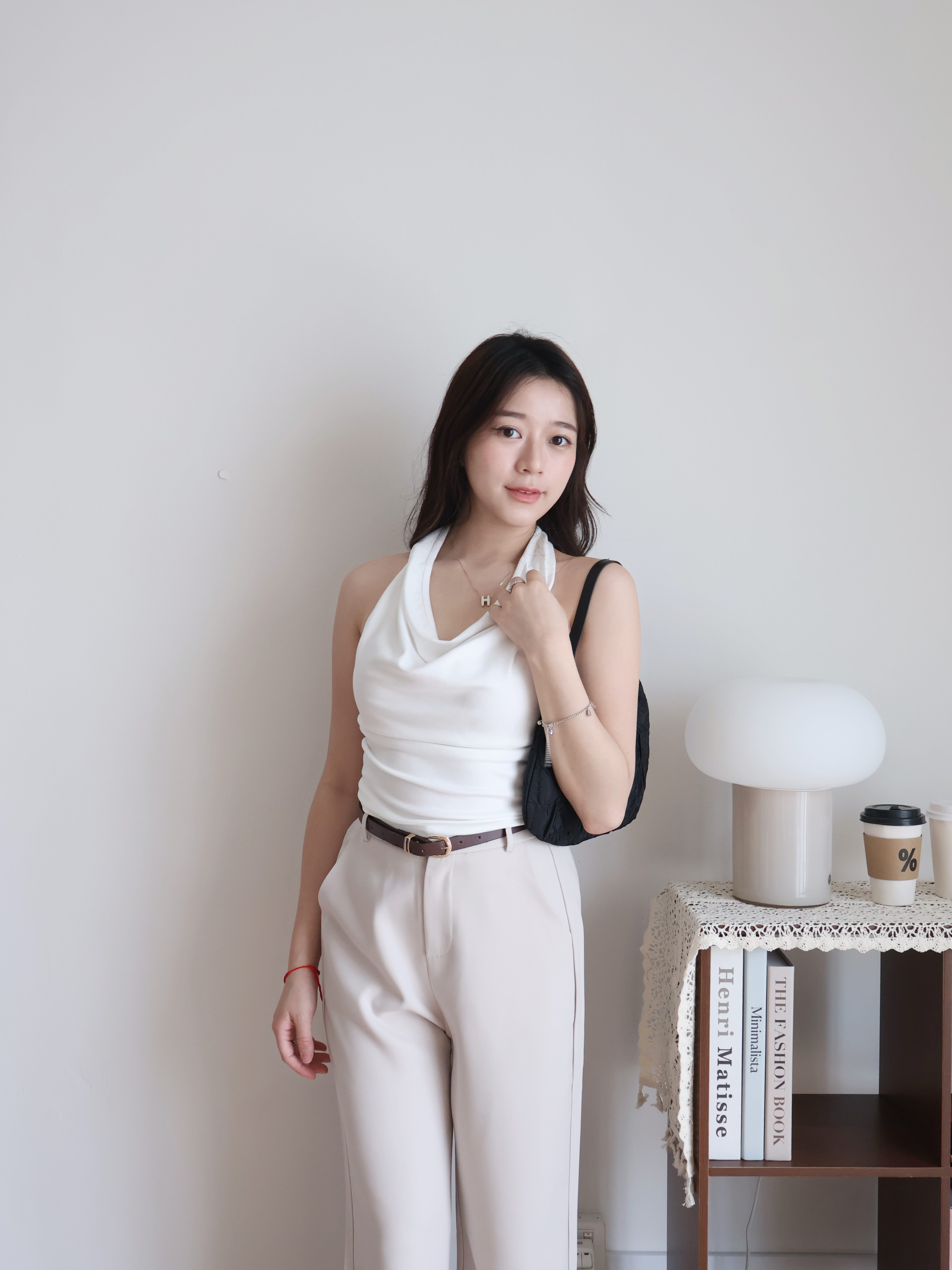 Millie Halter Top | White