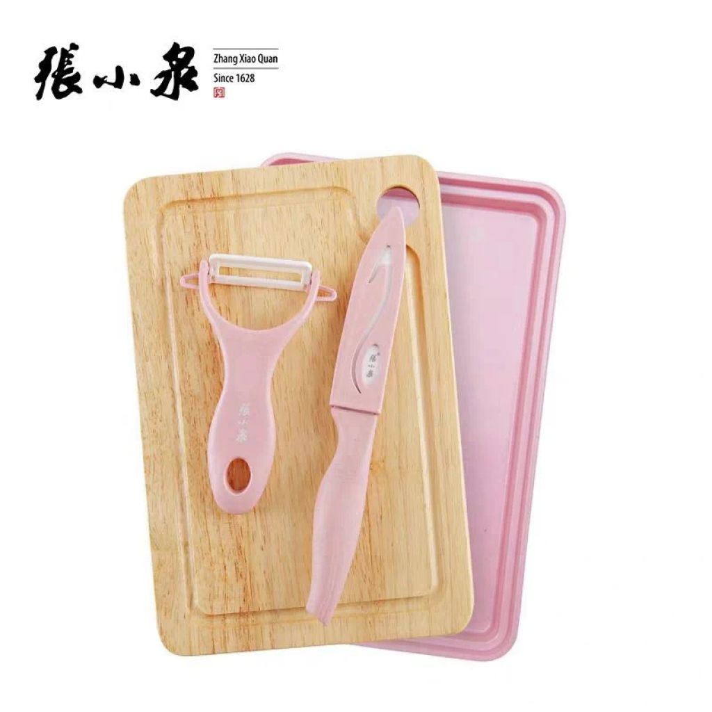 $108套，2套起$99套。張小泉陶瓷水果4件套