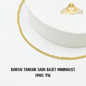 MYDORA Rantai Tangan Sauh Bajet Minimalist l EMAS 916/22K