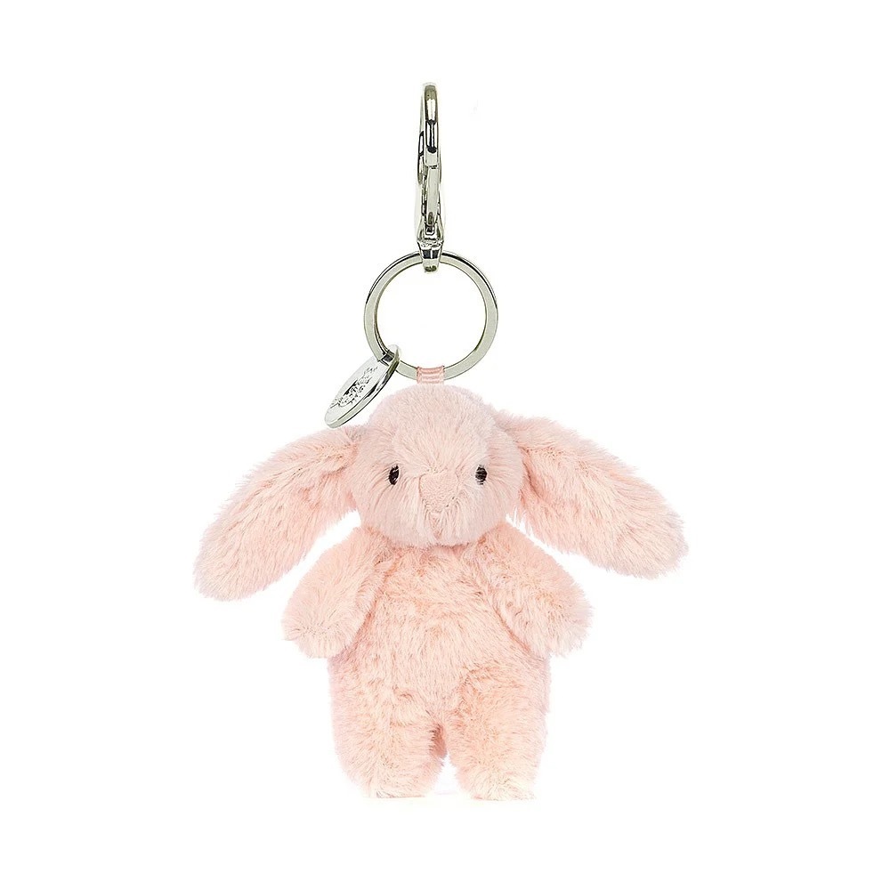 Jellycat Bashful Baby Pink Bunny Bag Charm h17cm 淺粉短腿兔兔鎖匙扣掛件