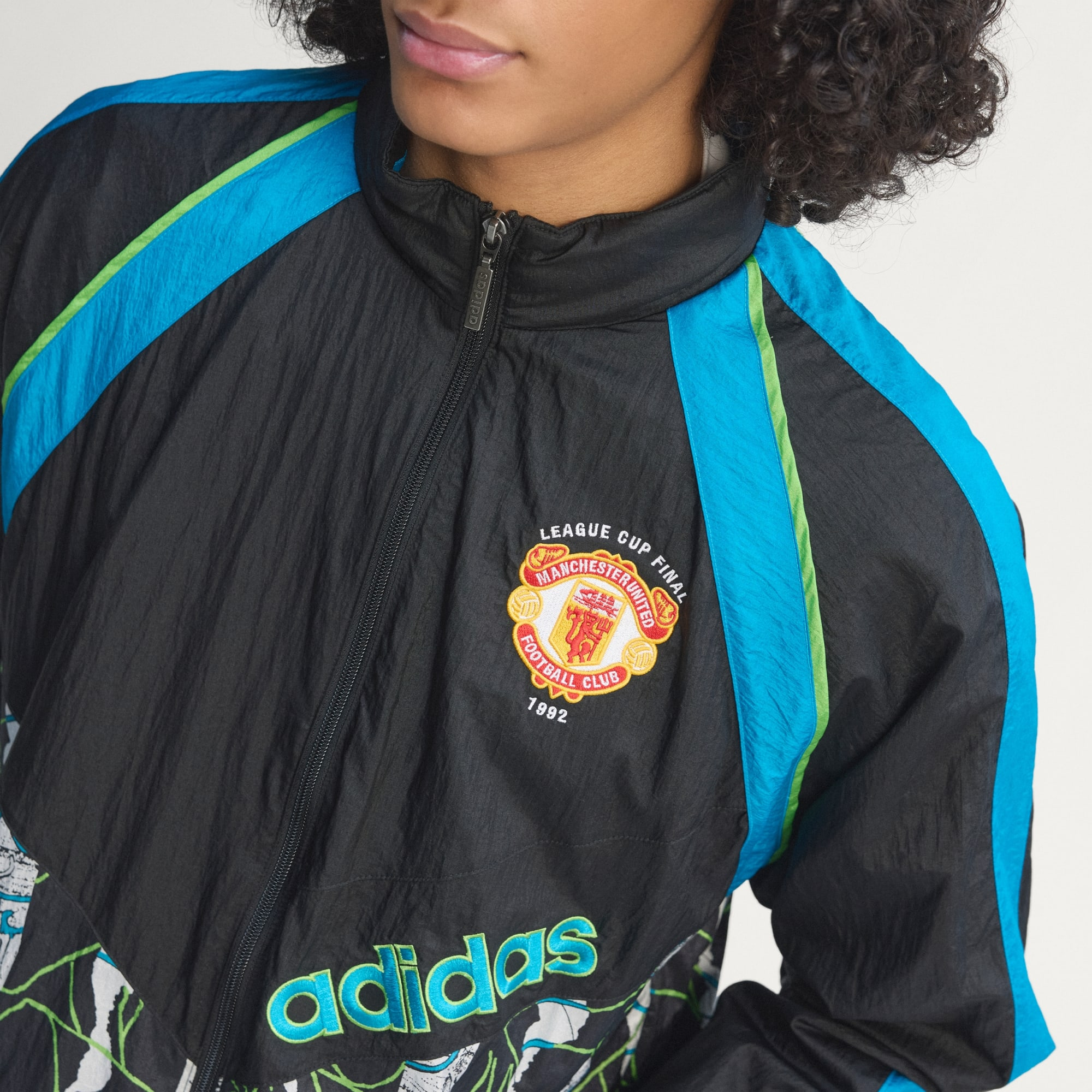 經典休閒美學  ⚽ Adidas Originals Manchester United 曼聯 1991/92 復古運動外套 JD5815