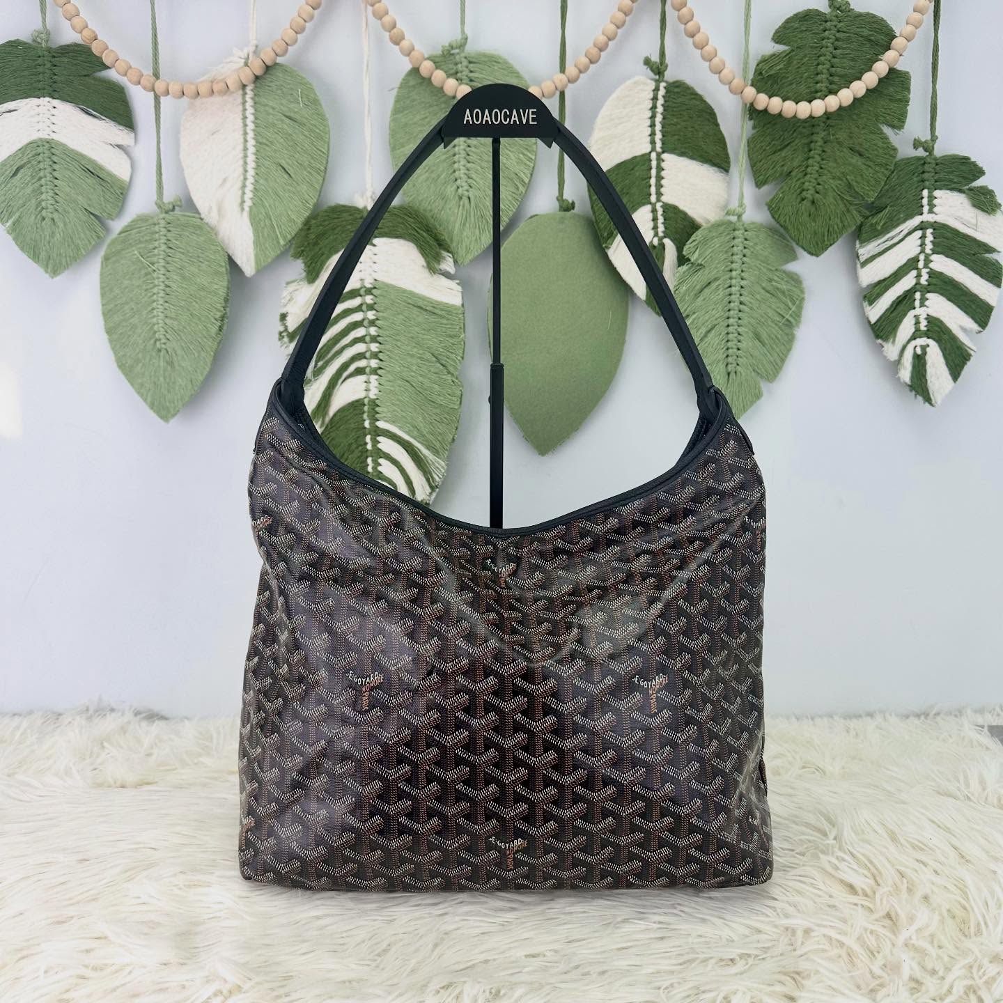 GOYARD🤍PRE OWNED Bohème Hobo 黑色印花 單肩腋下包🖤