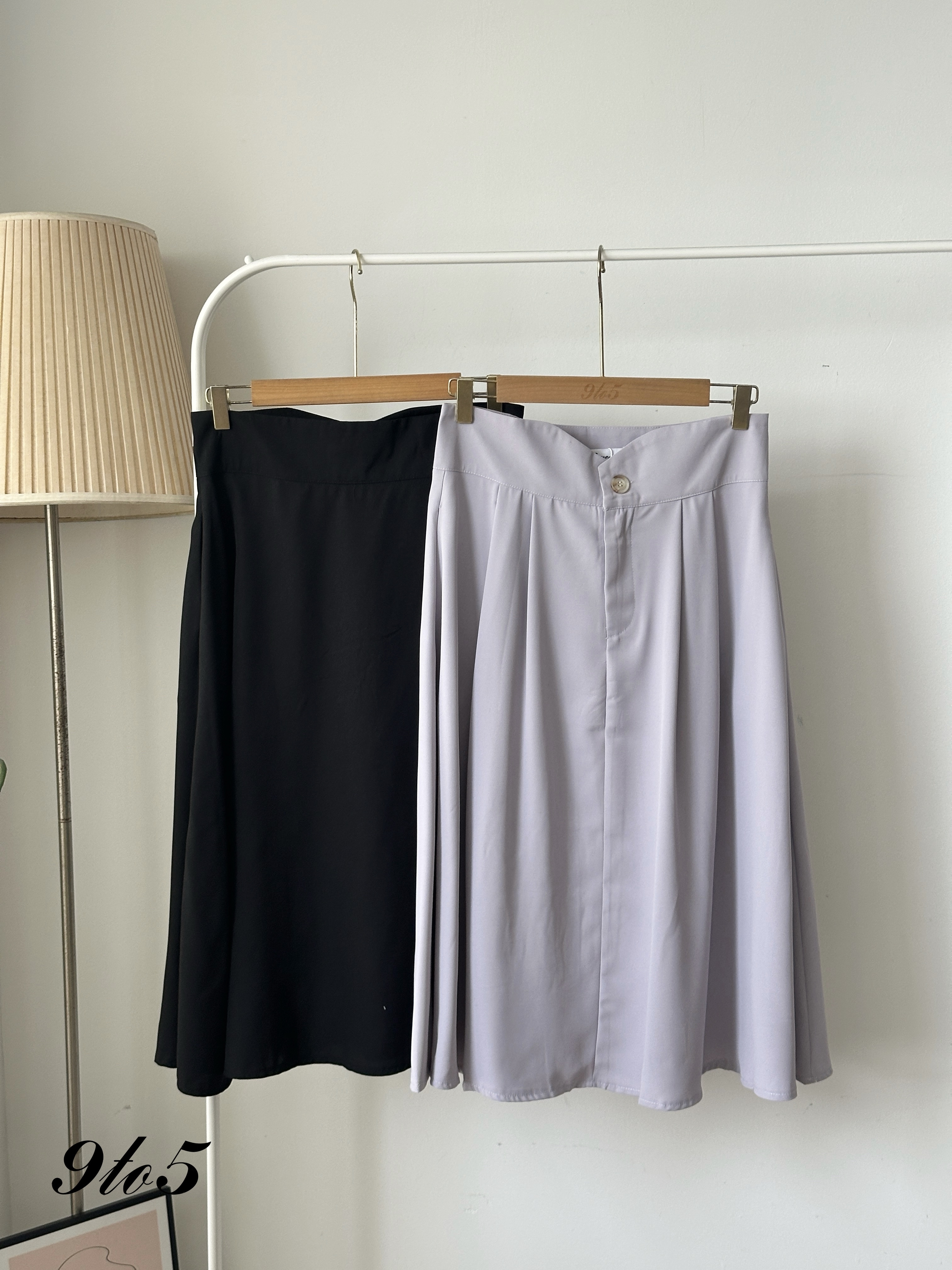 S1833 High Waist A Line Skirt - 3 Colors 