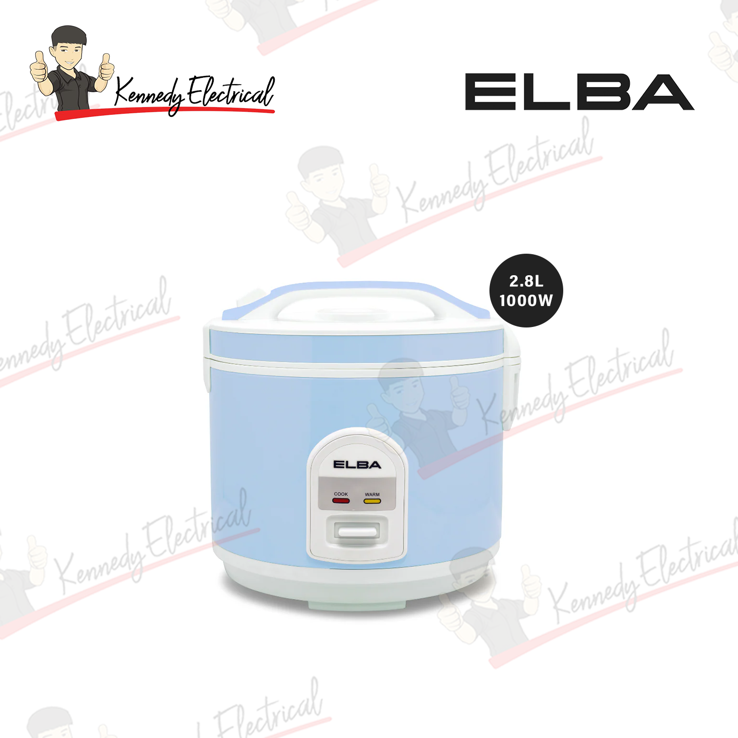 Elba 2.8L Jar Rice Cooker ERC-R2857(BL)