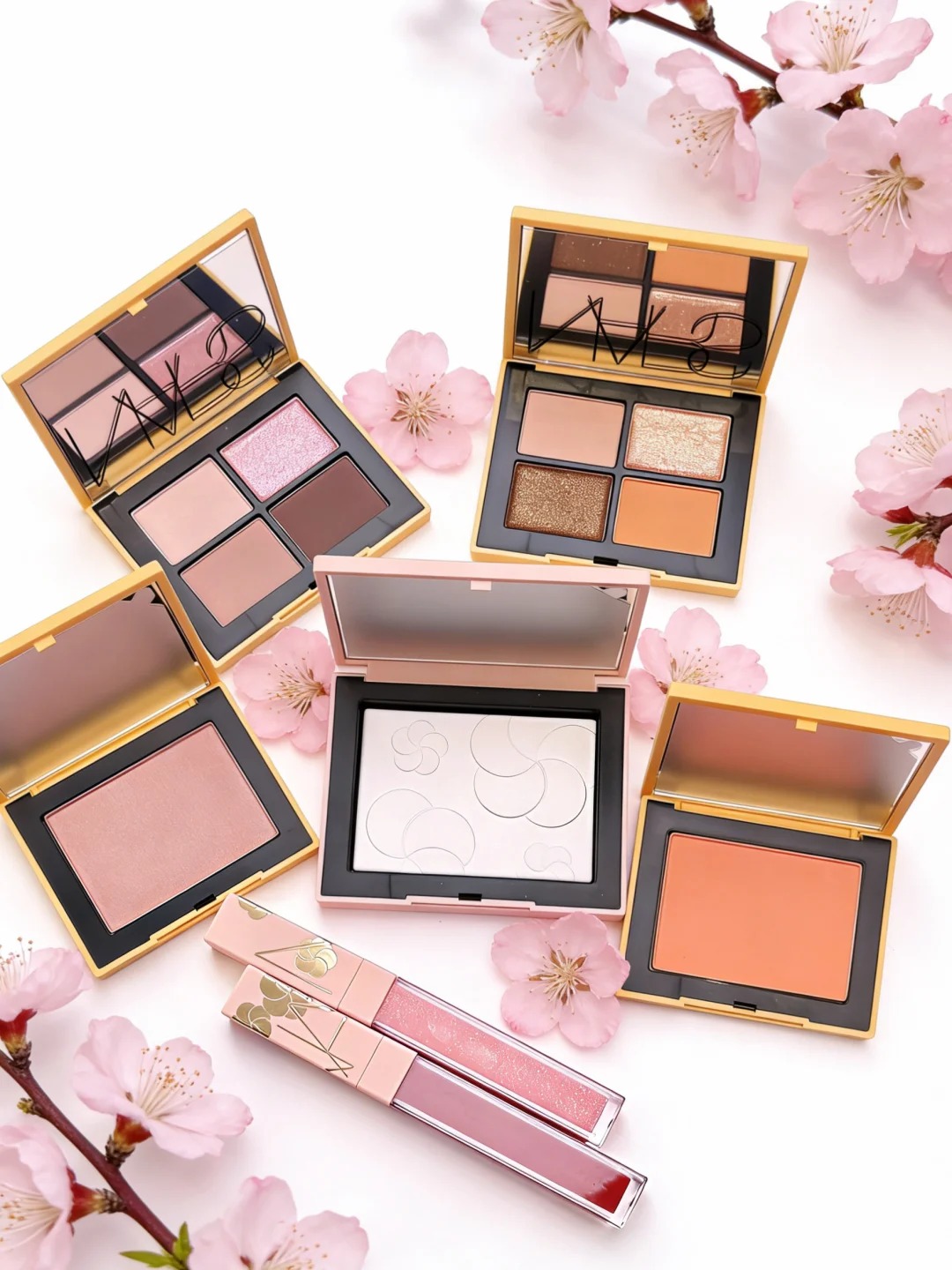 NARS 2026春日出桃限定 四色眼影 胭脂 粉餅 唇蜜291 287桃花海