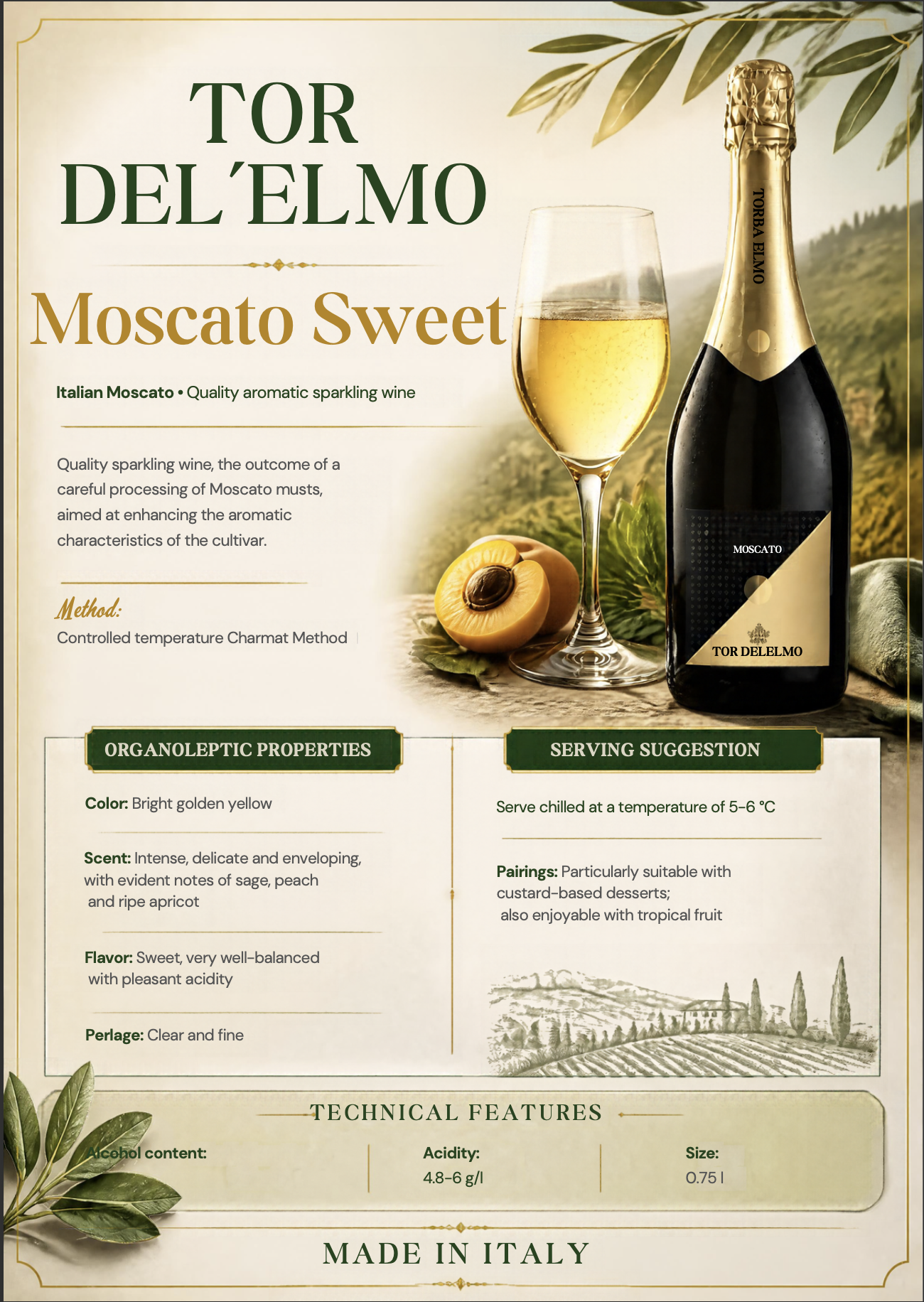 Tor dell' Elmo Moscato N.V.