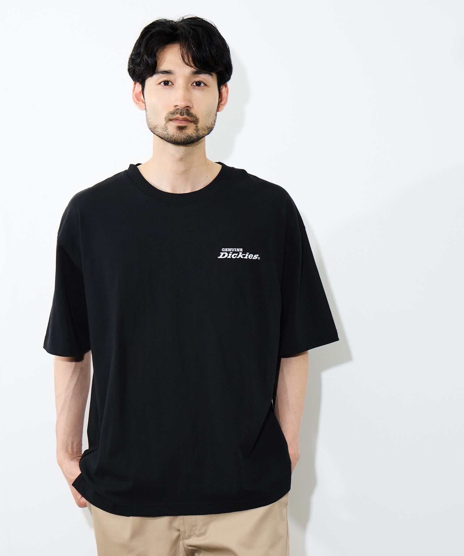 🆕【⭐訂購⭐】  🇯🇵日本直送 🌀❣️ #情侶裝❣️Dickies 牛仔布logo貼花 刺繡 寬鬆輪廓 短袖TEE[2款選] 🌀 [ELJA-0102][261111]