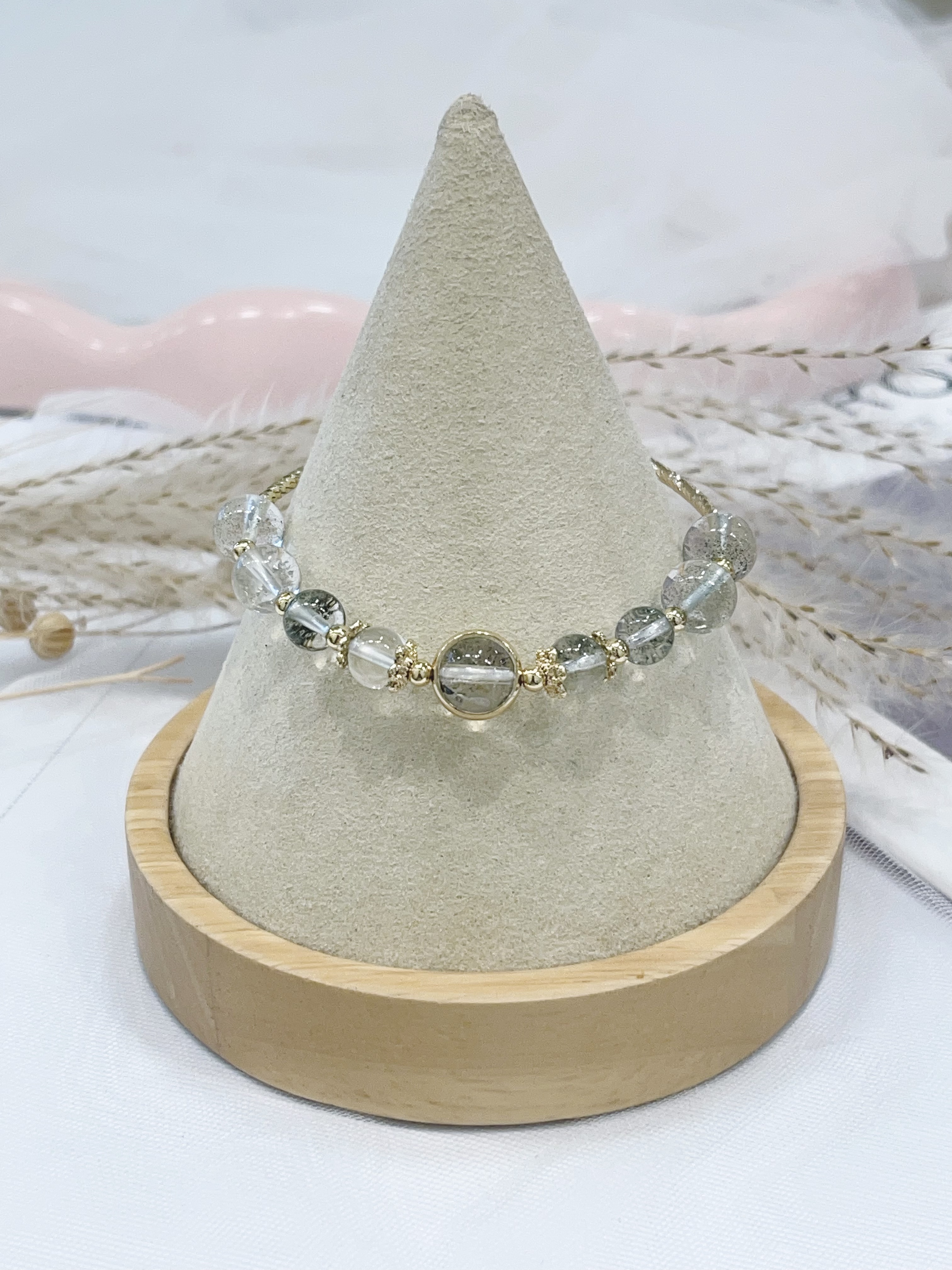 🌿 绿幽灵水晶手串 Green Phantom Quartz ｜6mm-9mm