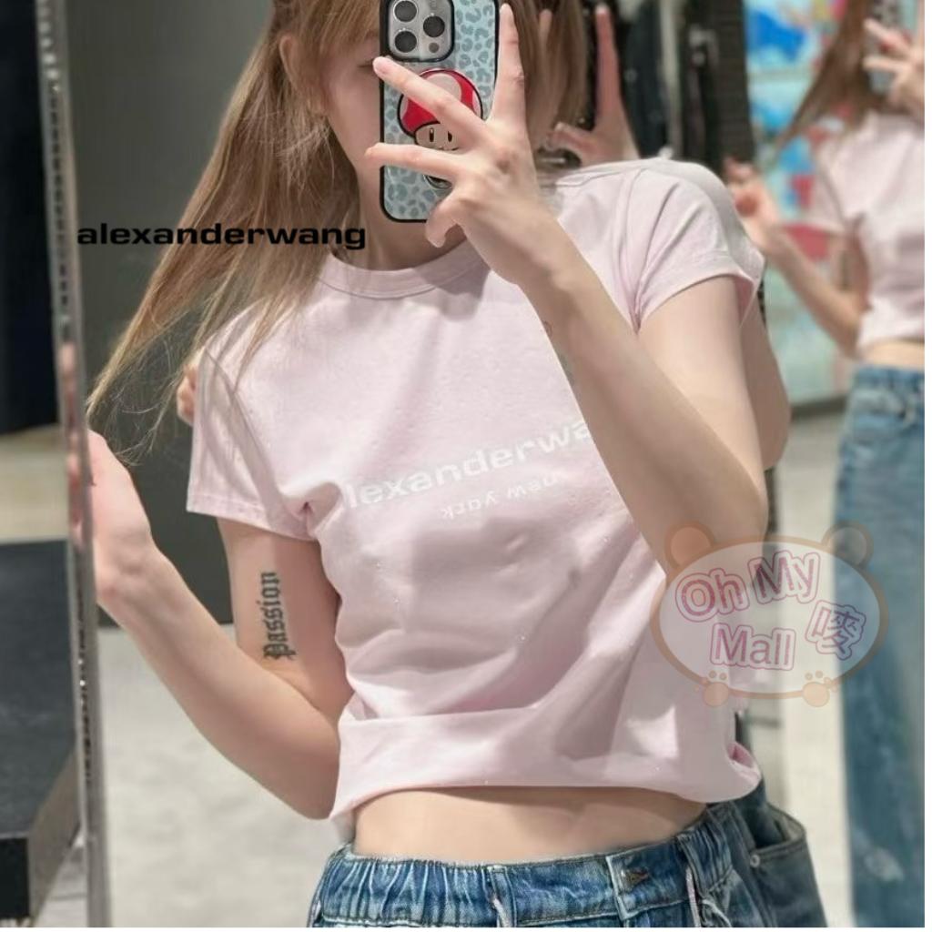 🟥BB00363🟥alexander wang Crystal Logo T (女裝)