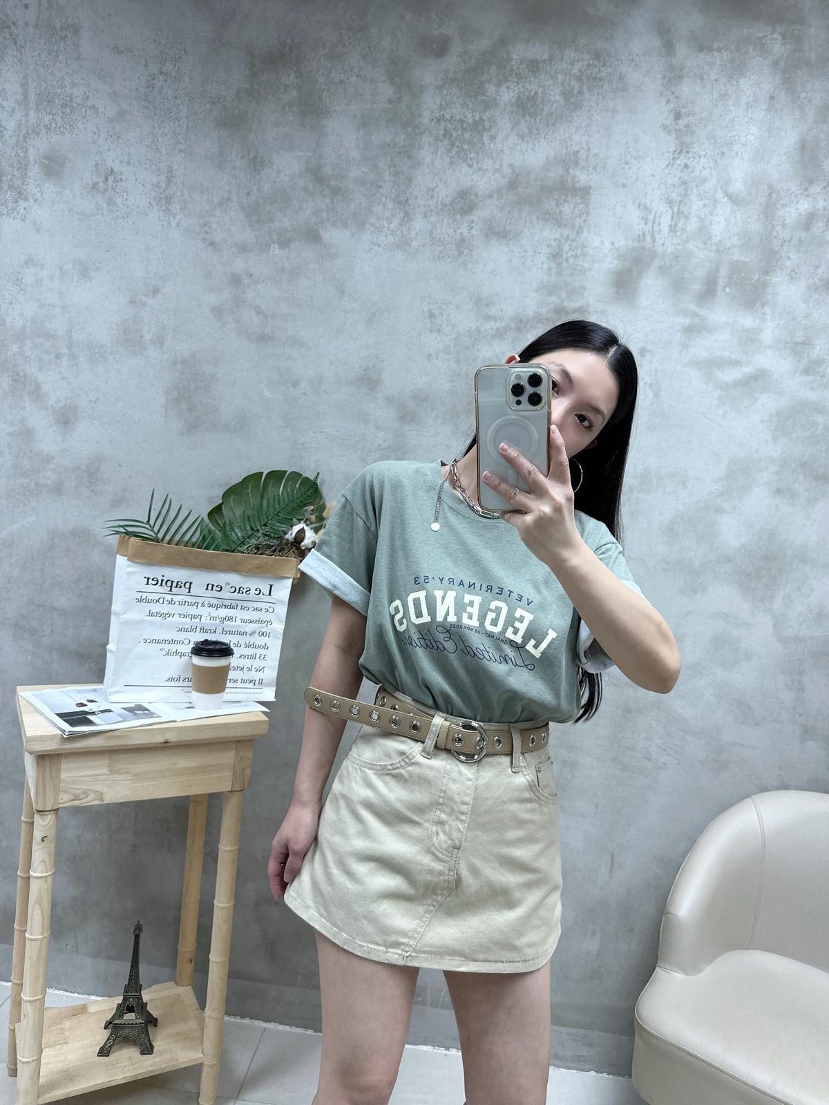 Q02 印字洗水棉Tee