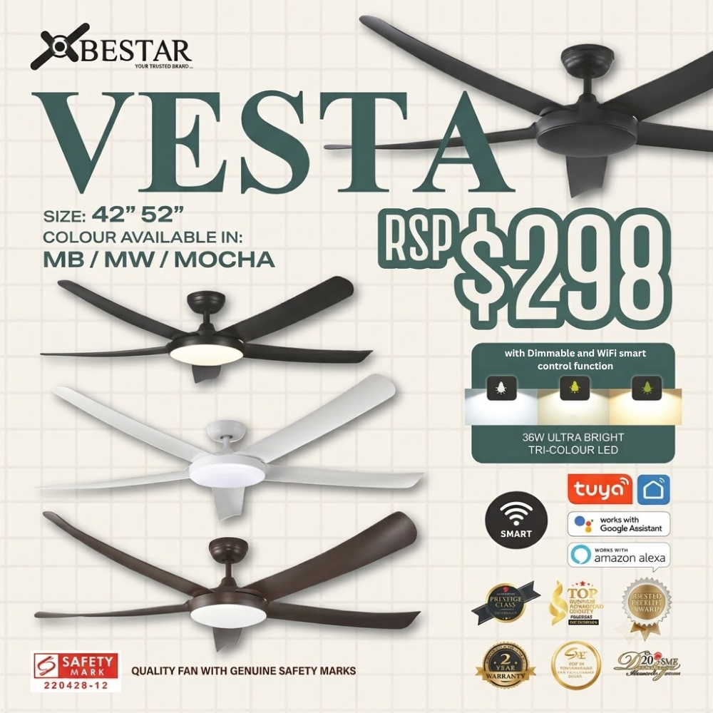 Bestar Vesta Ceiling Fan ARR