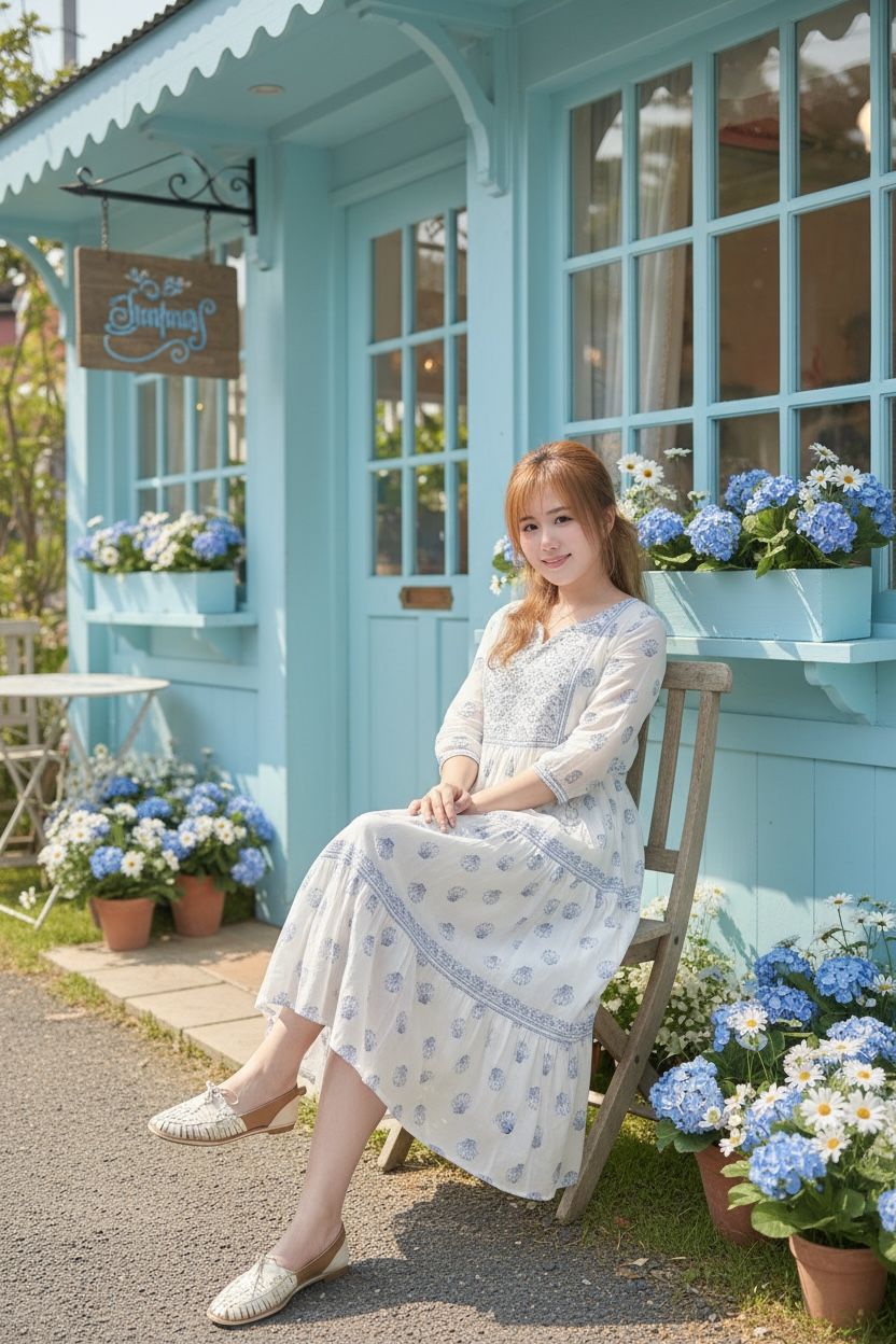 Powder White Japanese Shell Cotton OP 48" #1464