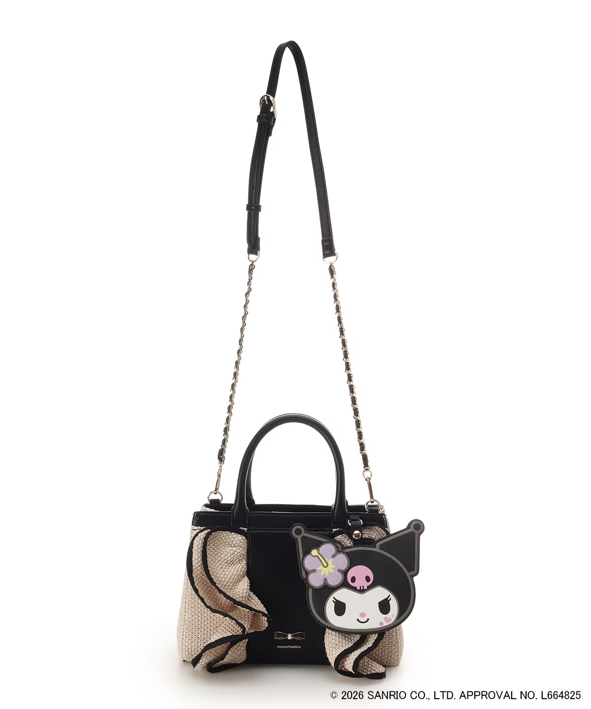 🌸 【預訂】Kuromi 2Way Basket Bag - SAMANTHAVEGA x Sanrio Summer Collection