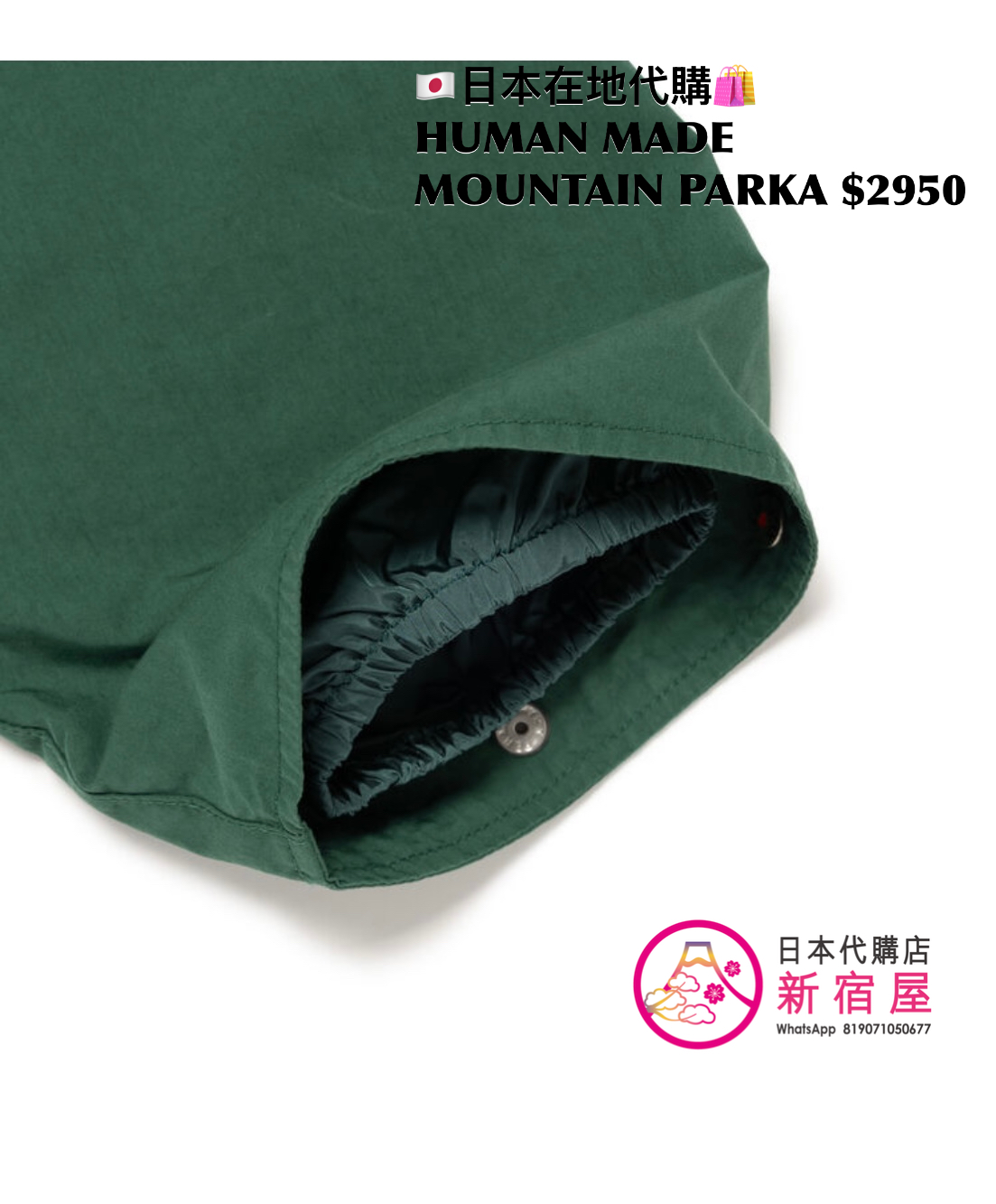 HUMAN MADE MOUNTAIN PARKA