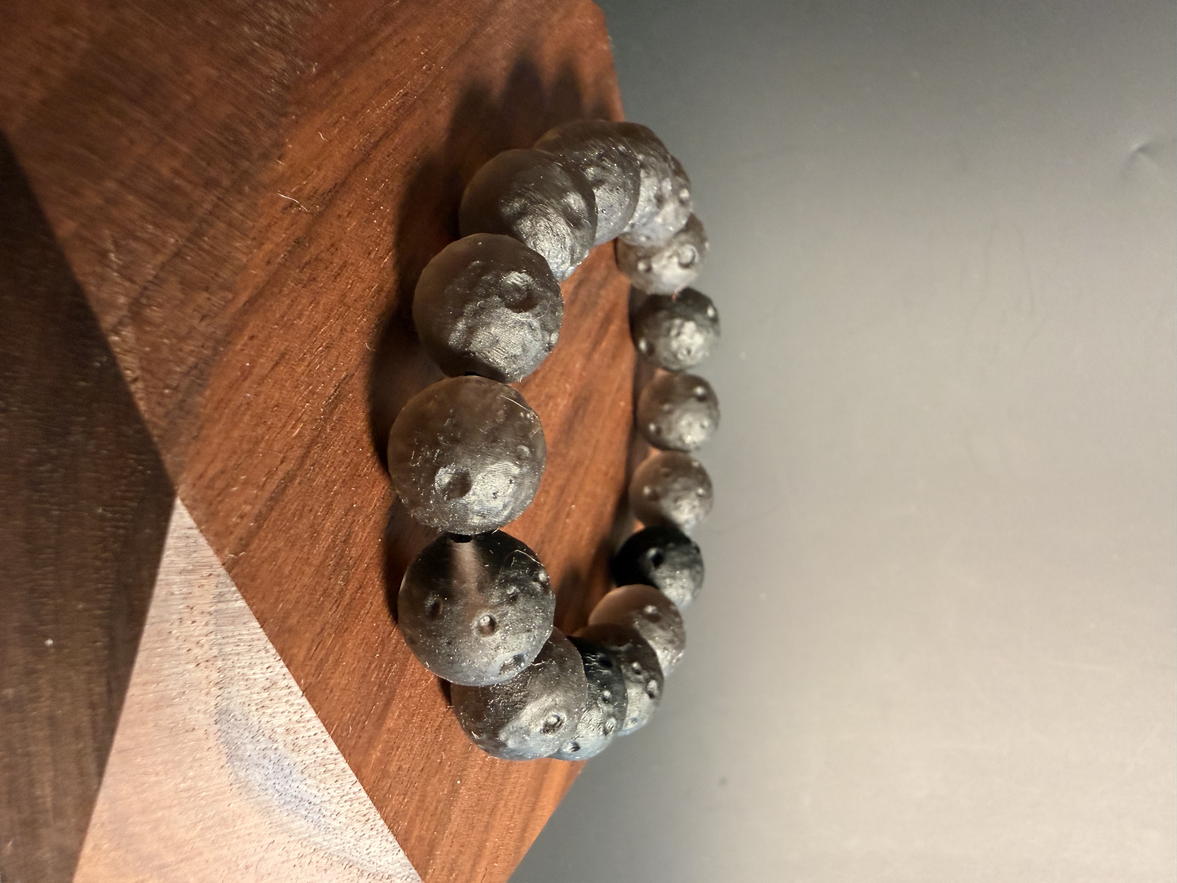 冰曜殞石刻手串 （12mm)