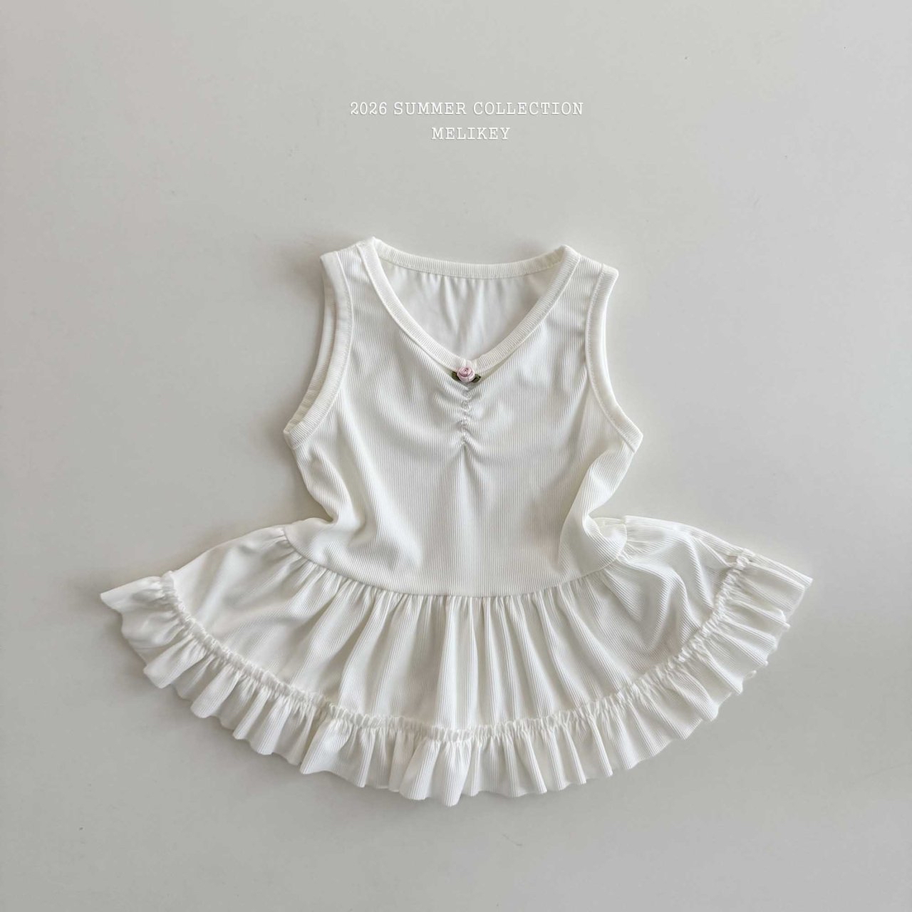 Rose Frill Sleeveless Tee
