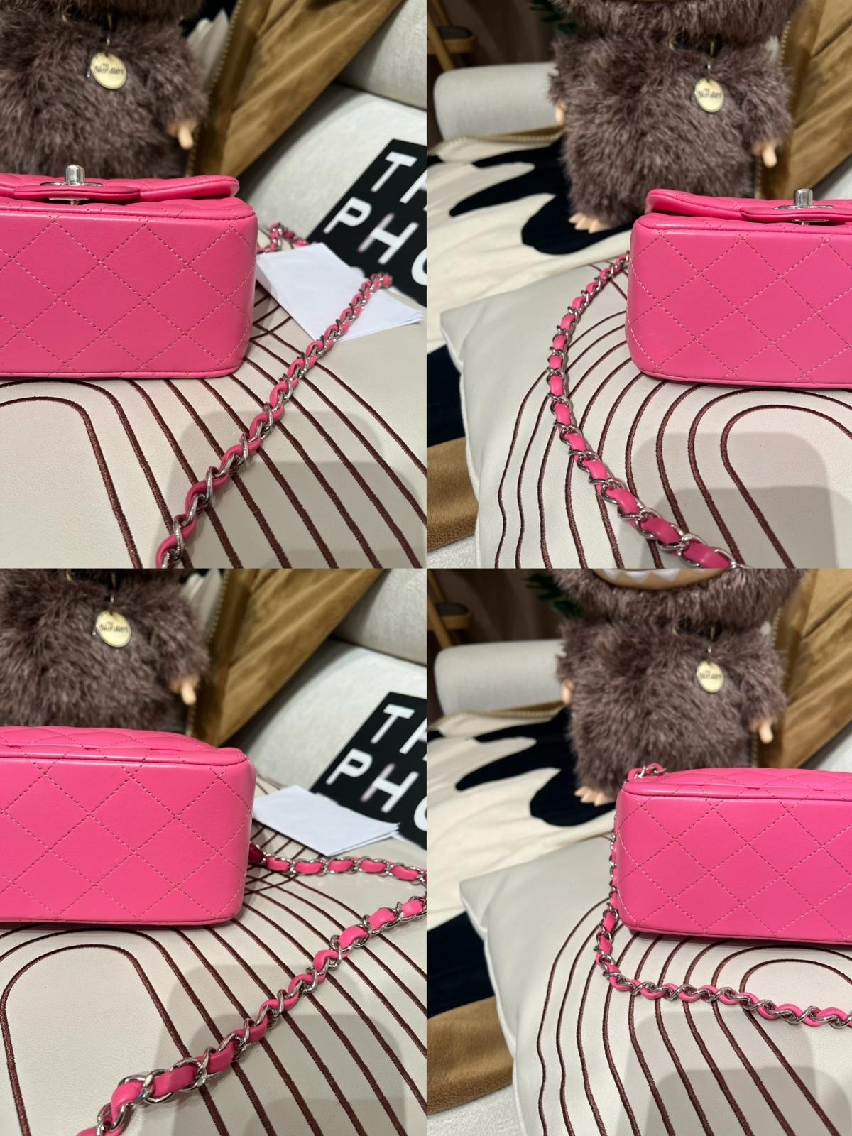 Chanel mini flap 17cm A35200 classic lambskin cf17,100%Authentic ,98%new  ✅收據副本✅CARD✅dust bag✅盒