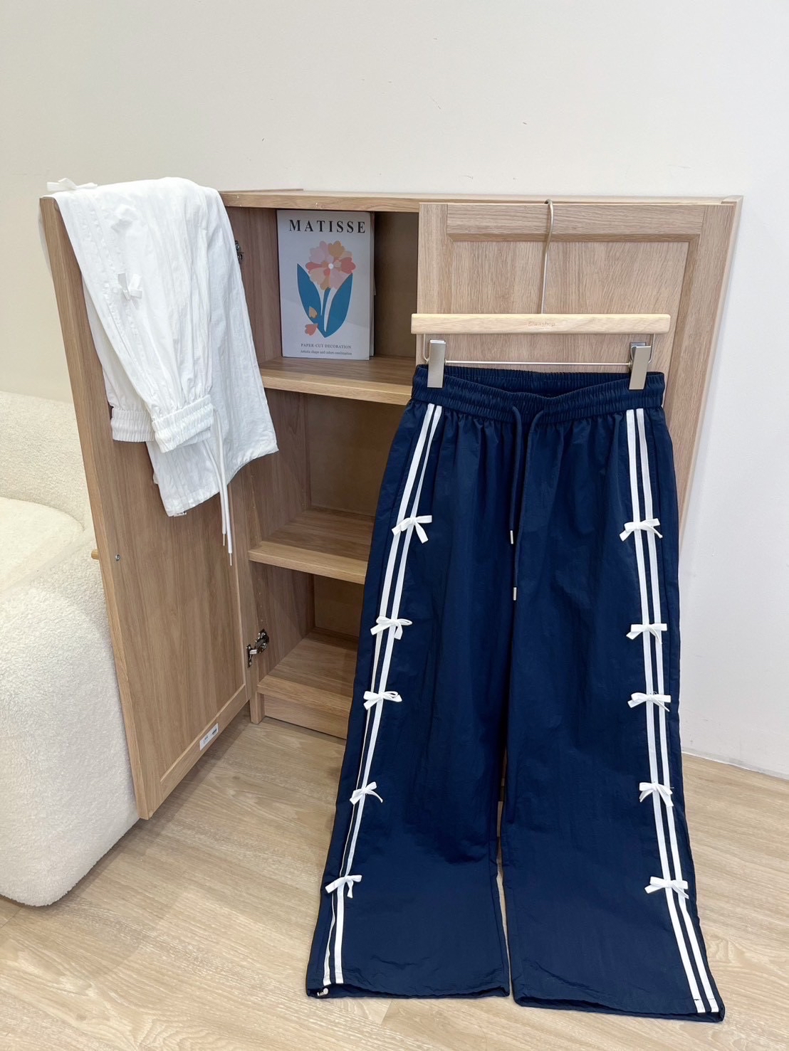 Bkk秋冬款 蝴蝶結速乾運動長褲