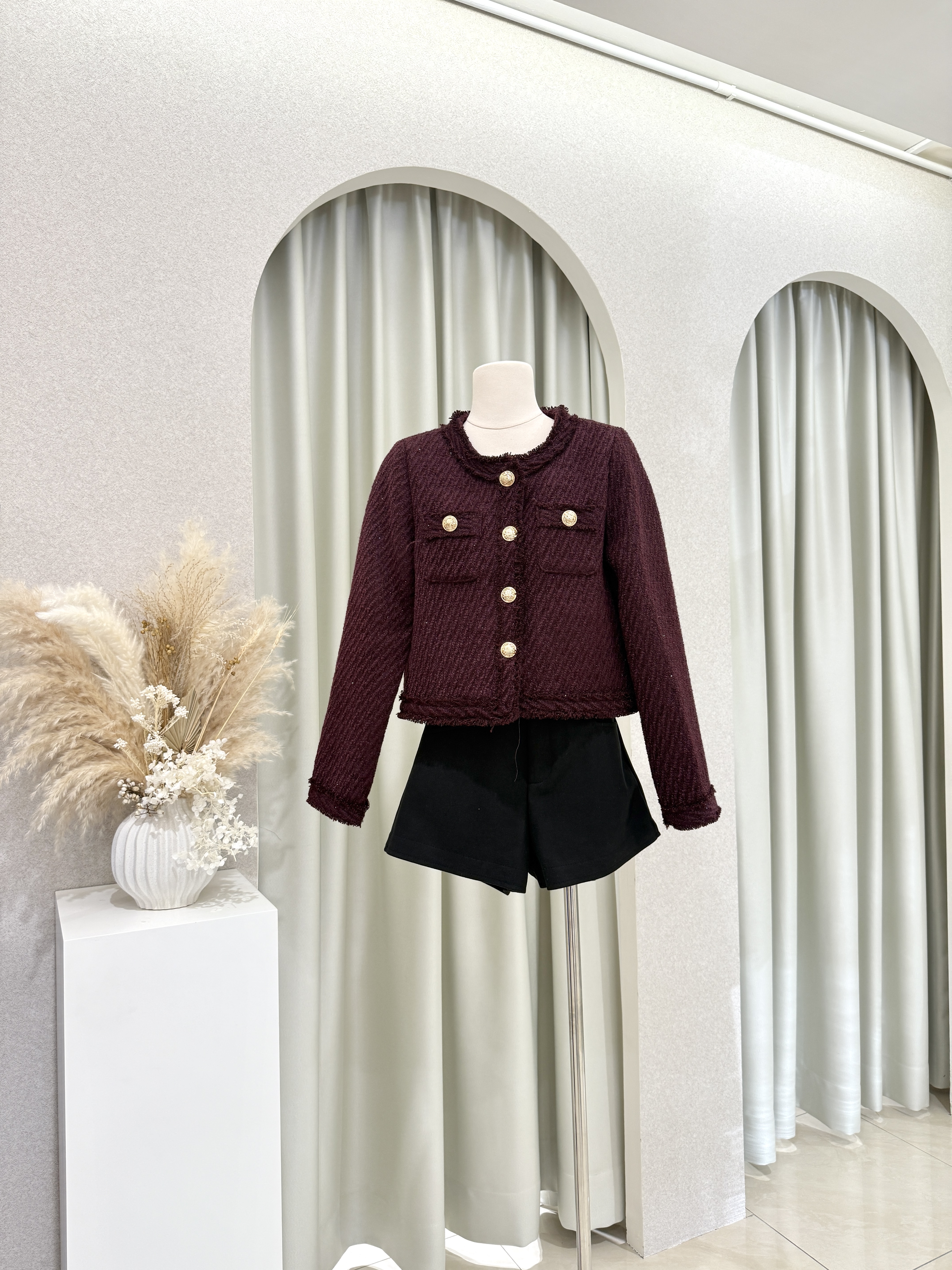 6841 高级名媛小香风外套