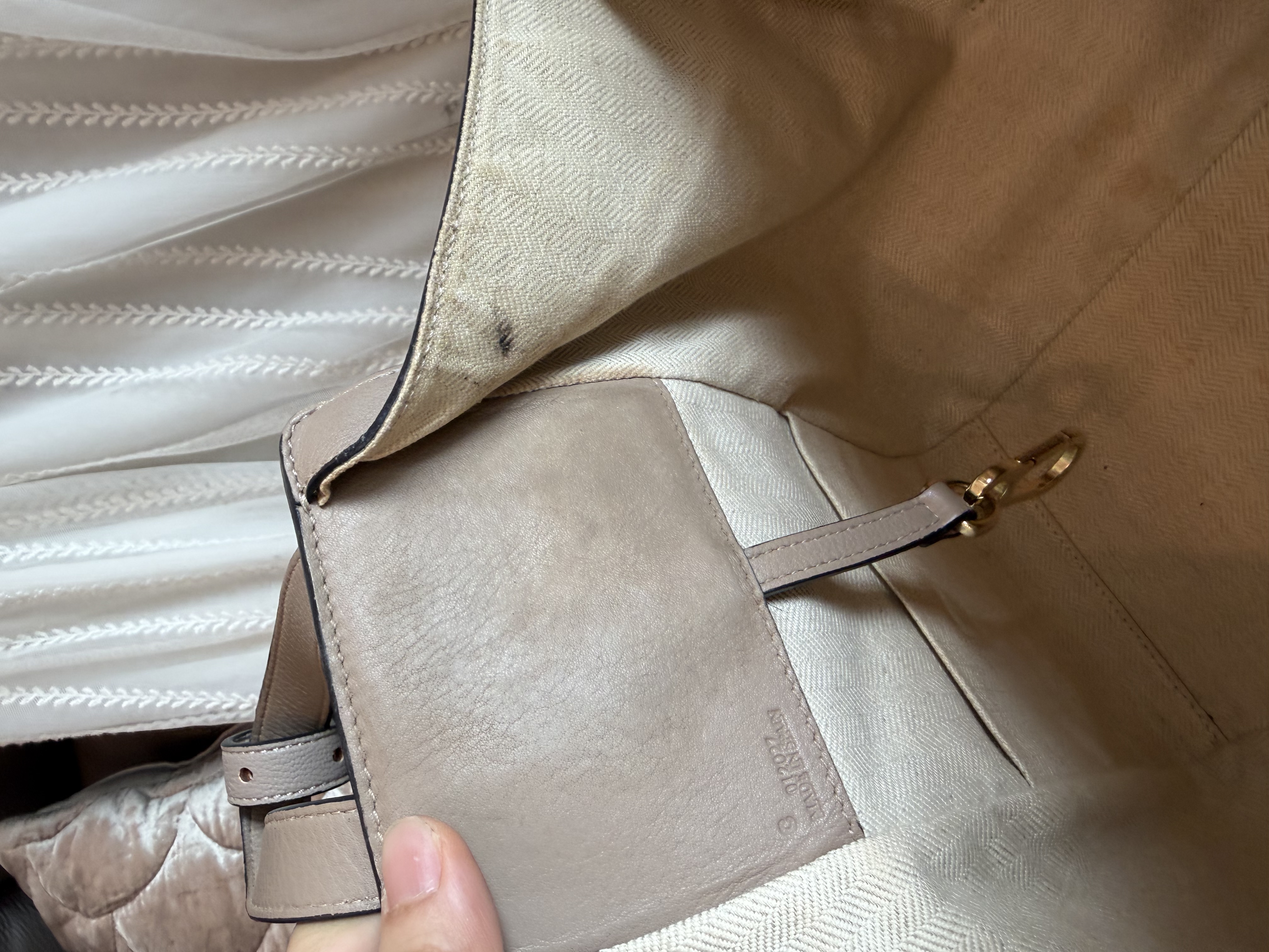 Loewe Hammock grey leather bag / shoulder bag handbag crossbody bag