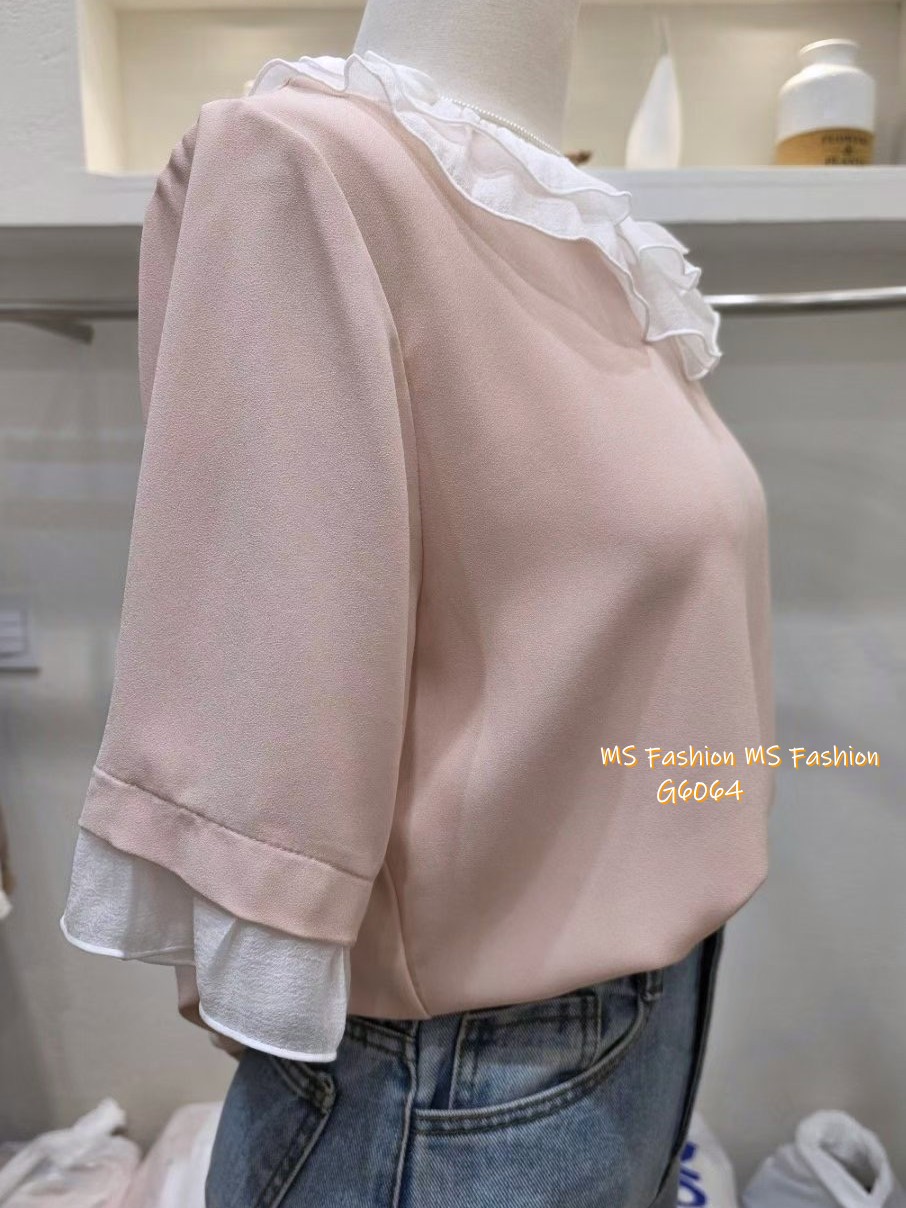 G6064 韓國🇰🇷靚料拼邊top