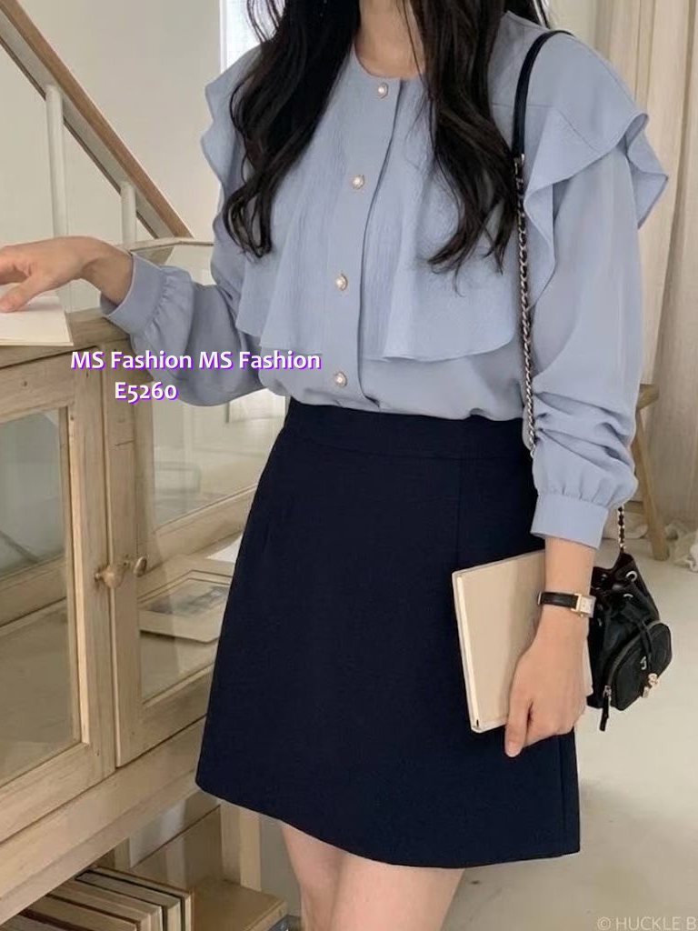 E5260 靚料ruffle top