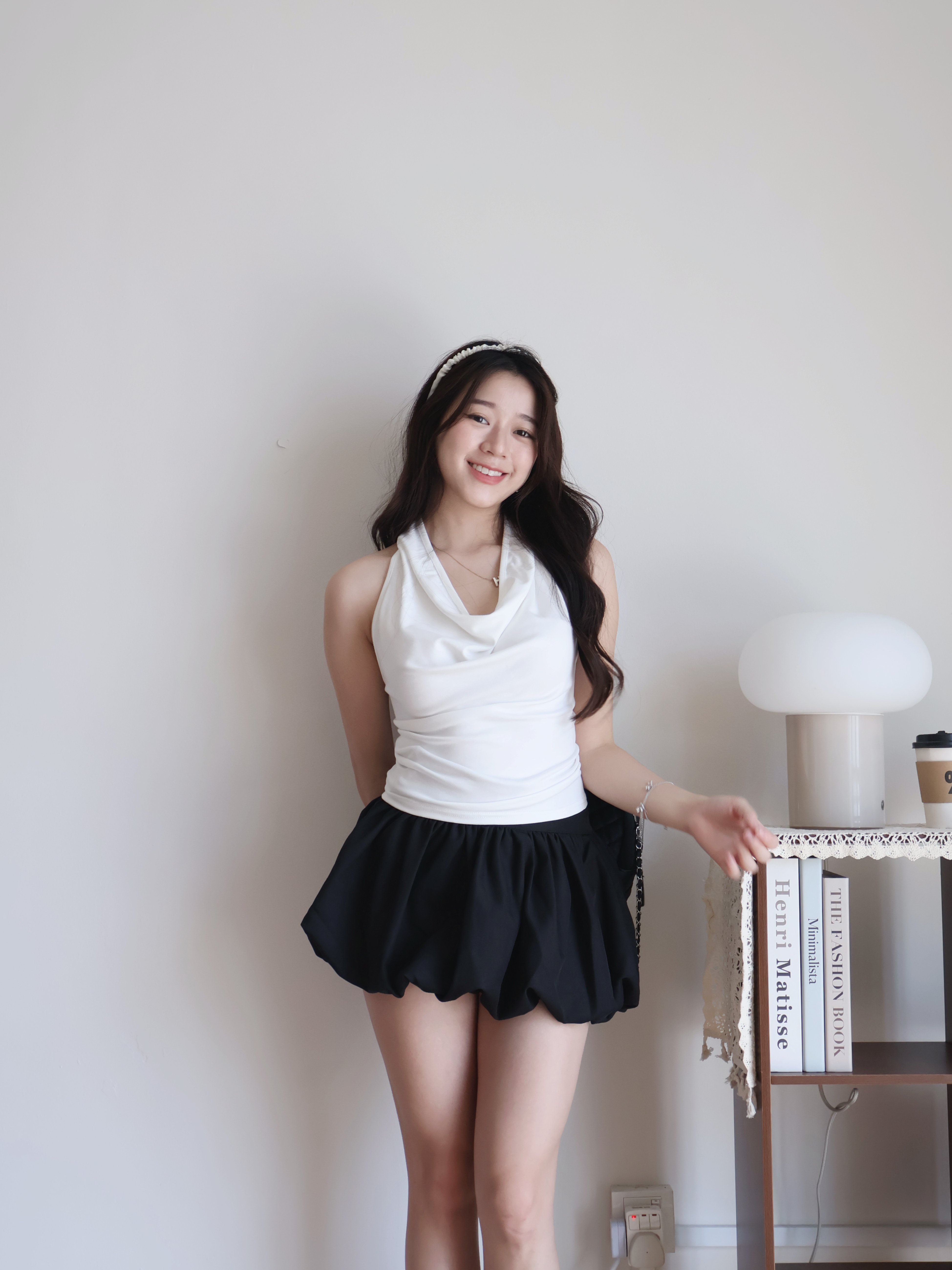 Millie Halter Top | White