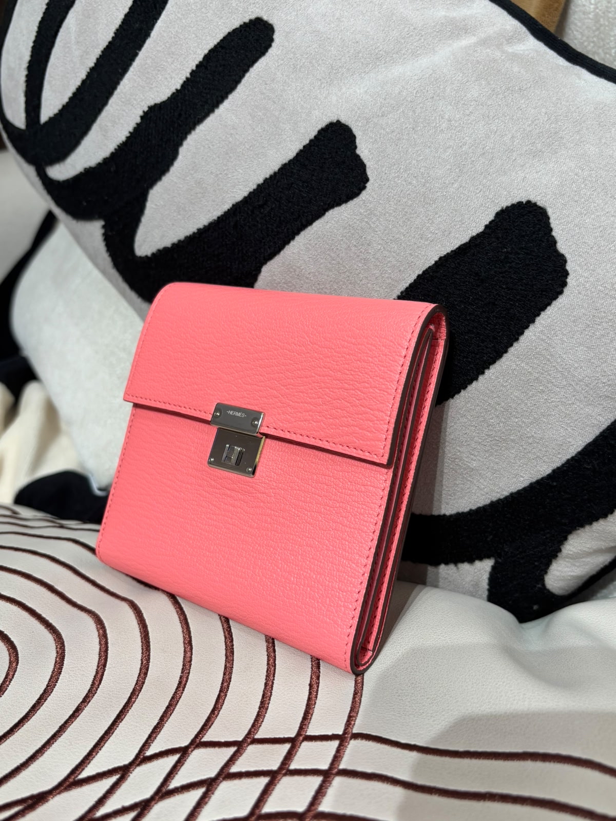 未使用品 Hermes clic 12 wallet,STAMP D,8W 100%Authentic ,unused 未使用品✅box 