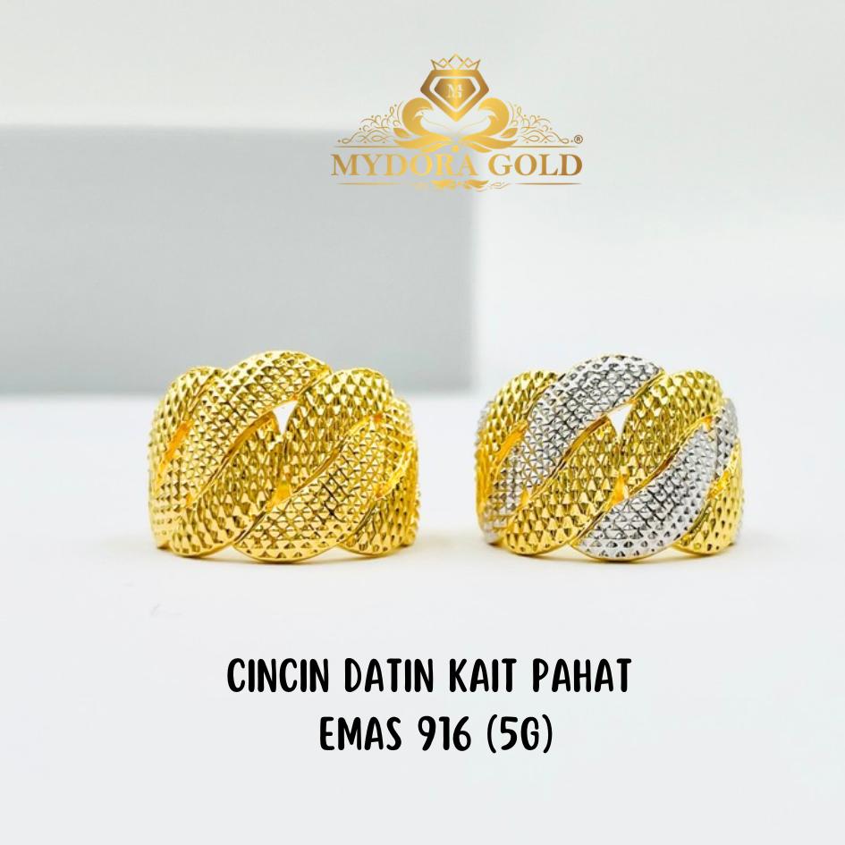 MYDORA Cincin Datin Kait Pahat (5G) l EMAS 916/22K