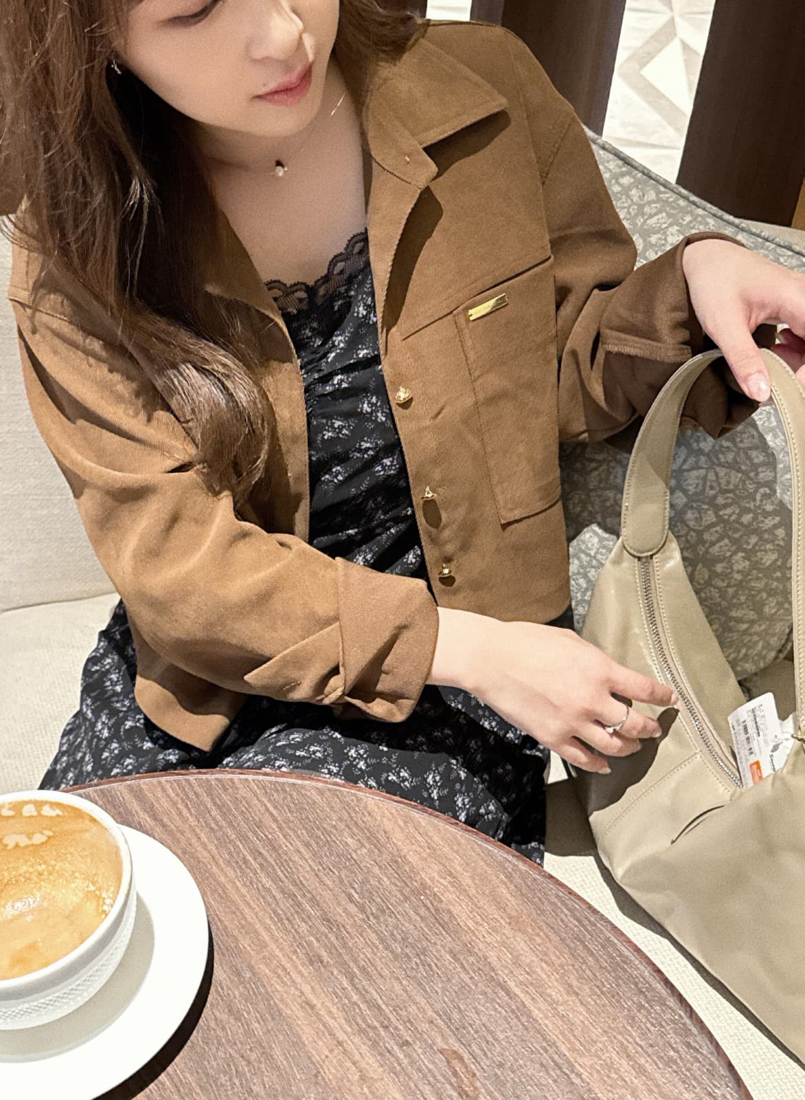 【氣質款式】喱士邊碎花吊帶連身裙