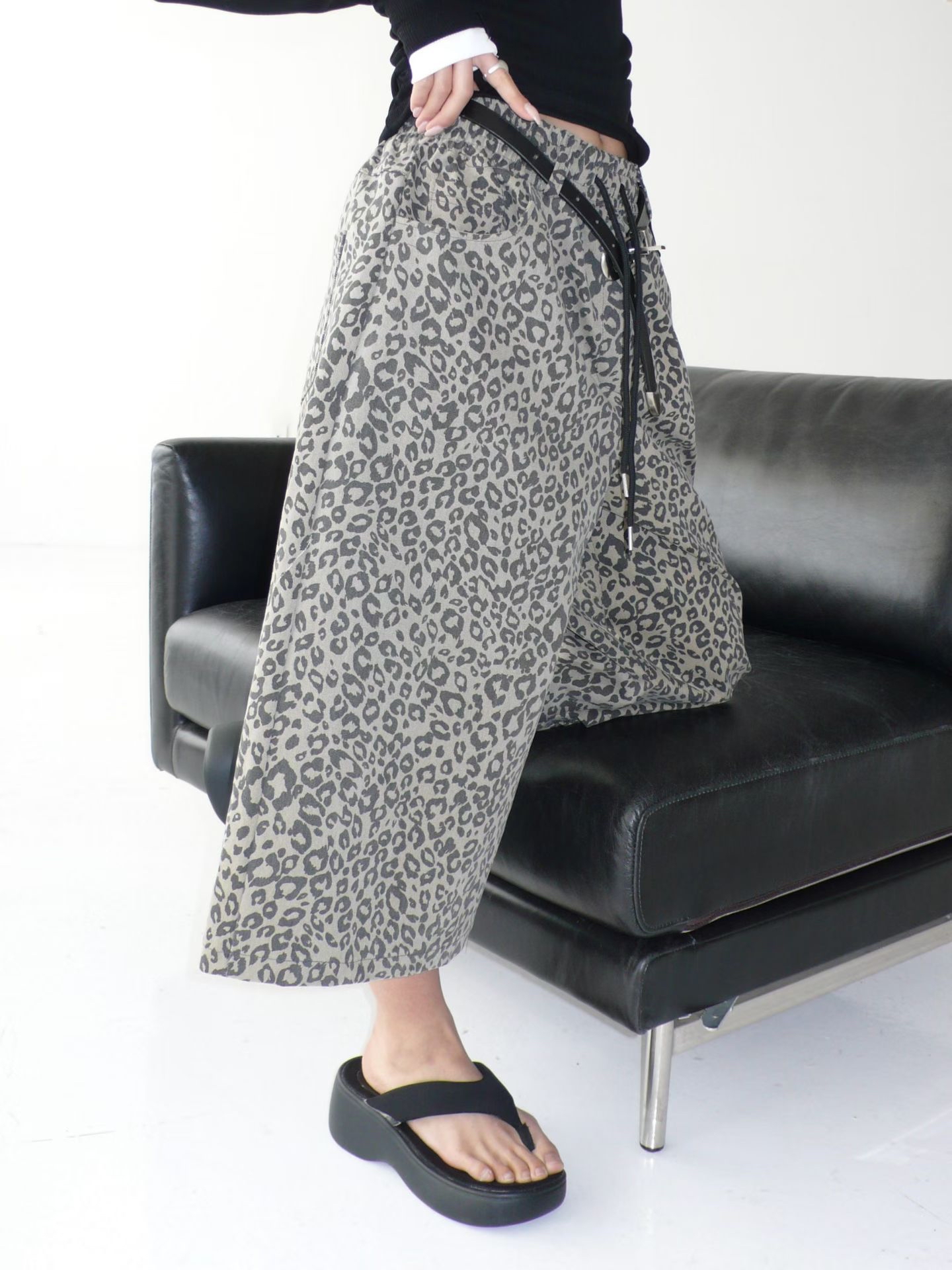 Animal printed shorts