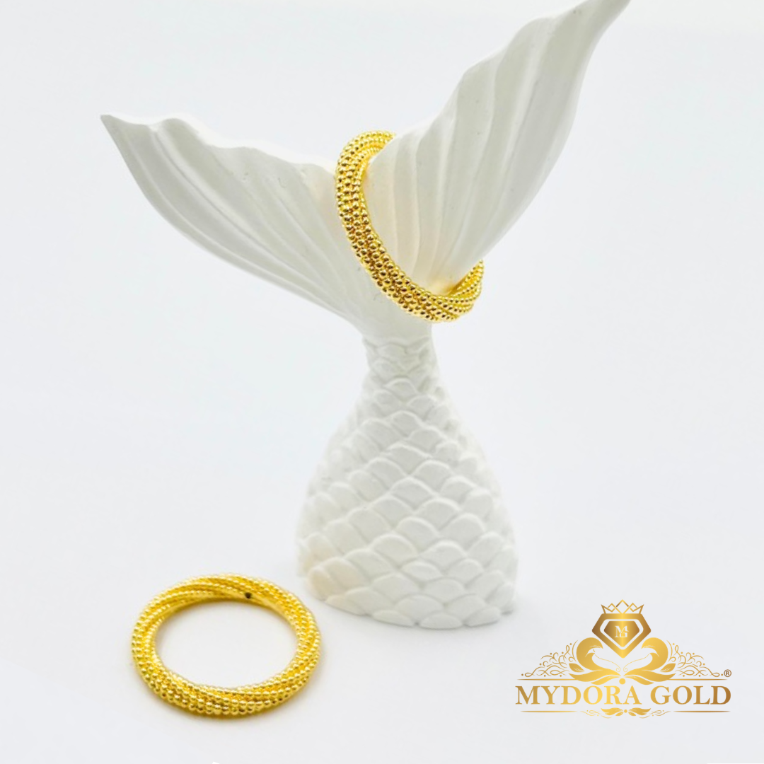 MYDORA Cincin Belah Rotan Pintal Jagung (5G) l EMAS 916/22K