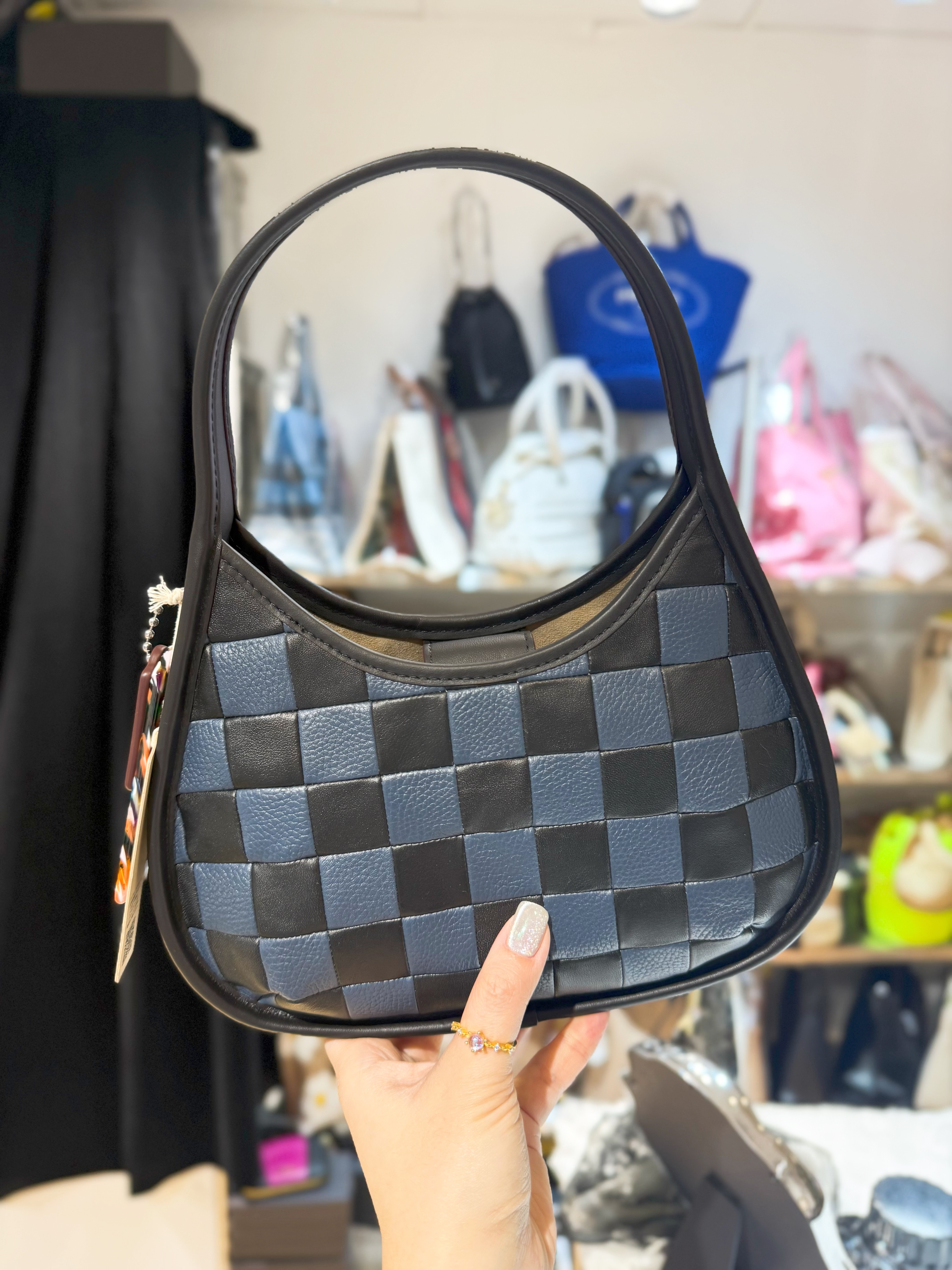 Coach Ergo bag navy/blk/grid