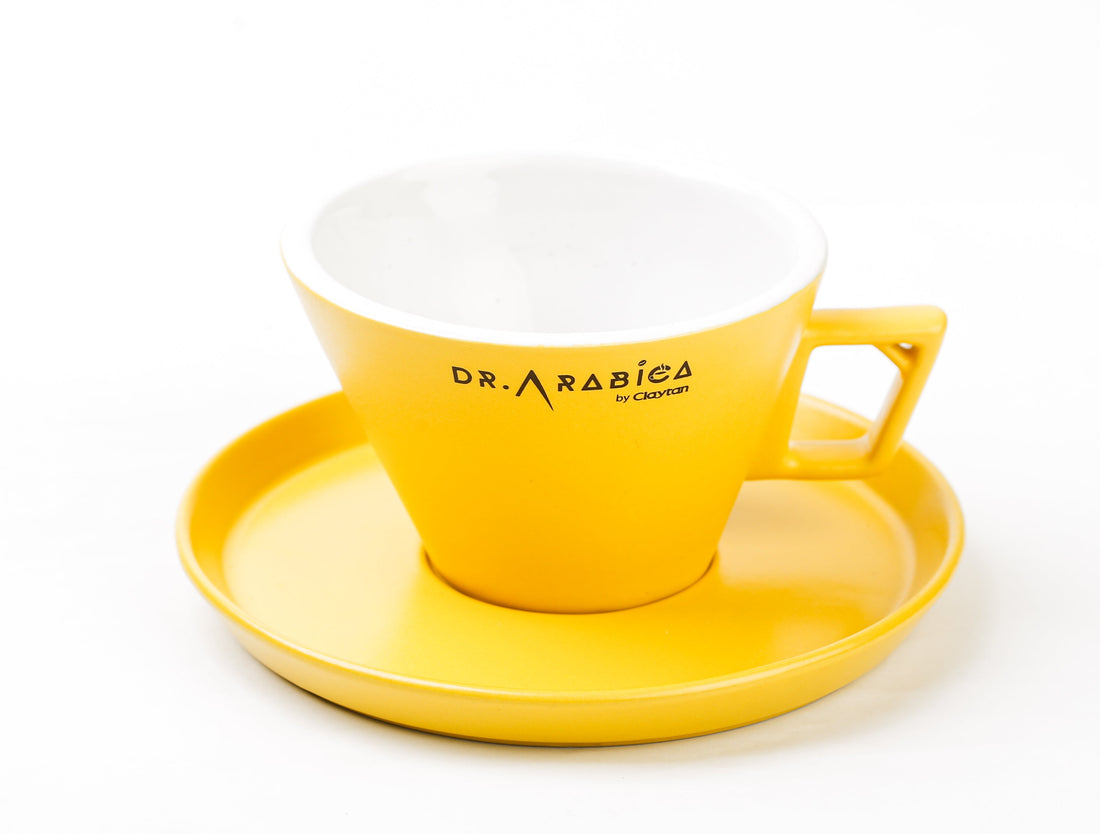 Dr. Arabica Professional Series - Cappuccino 180ml & 250ml Cup & Saucer TML05, TML06 & TML07 with Gift Box