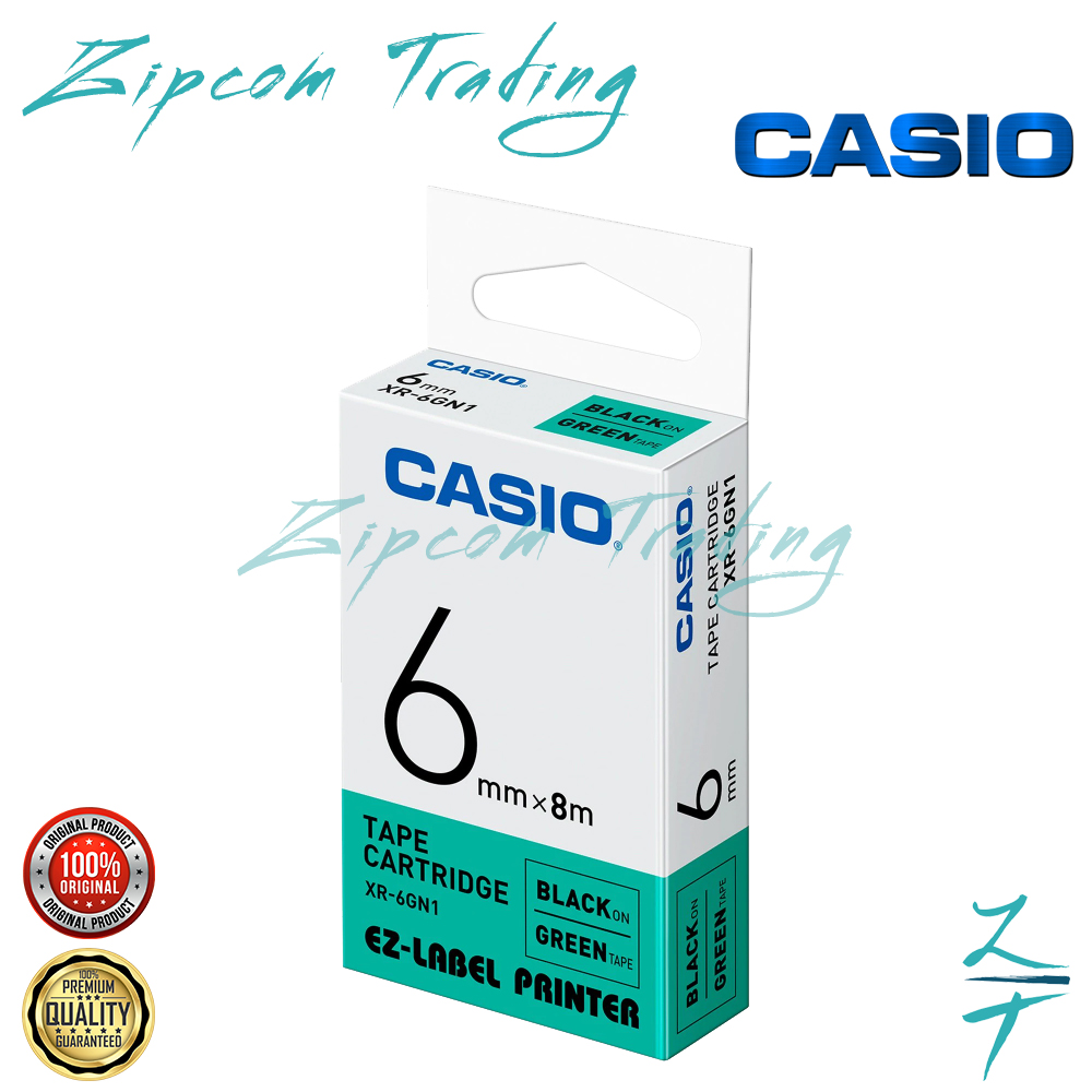 Casio EZ-Label It Printer Tape Cartridge (6mm,9mm,12mm,18mm,24mm)