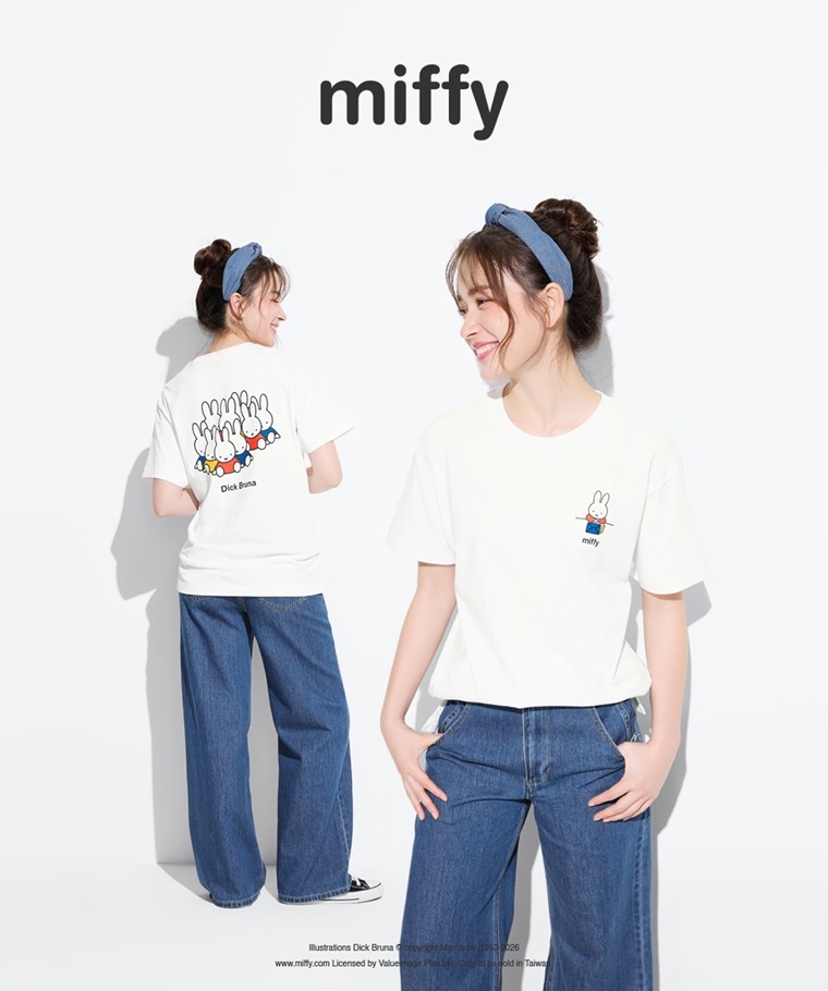 預購 miffy TW 寬鬆版 棉 tee 07