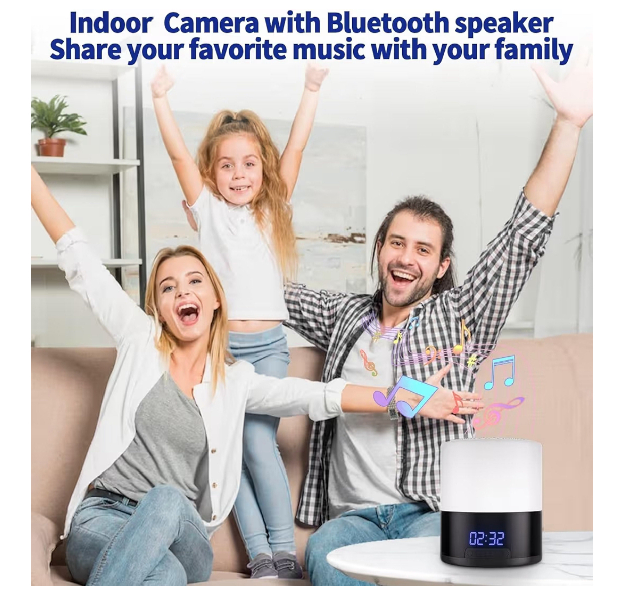 藍芽音響拍拍燈針孔攝影機