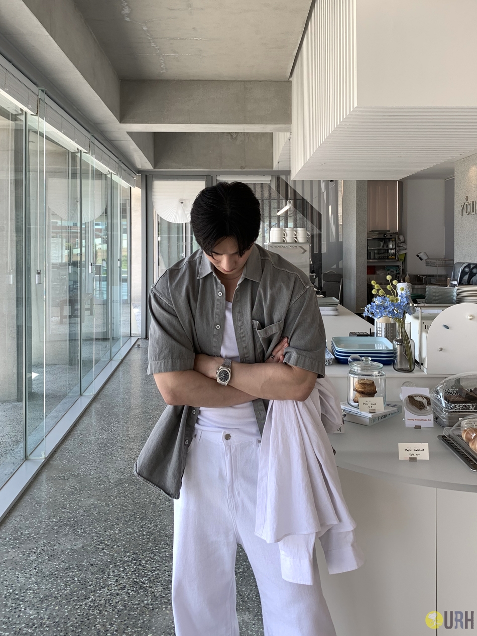 【100%保證韓國直送】高密度顏料洗水挺闊寬鬆短袖襯衫 👕 [5 color] RL113030