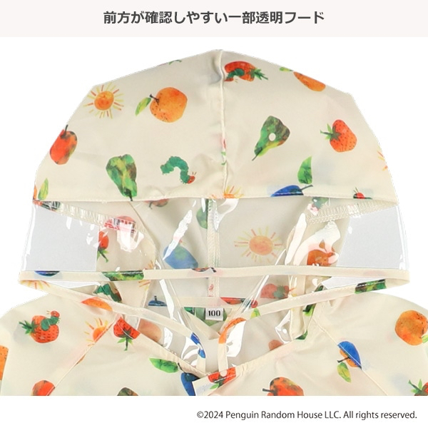 🇯🇵預訂 日本直送🇯🇵好餓的毛毛蟲滿印雨衣雨褸附收納袋