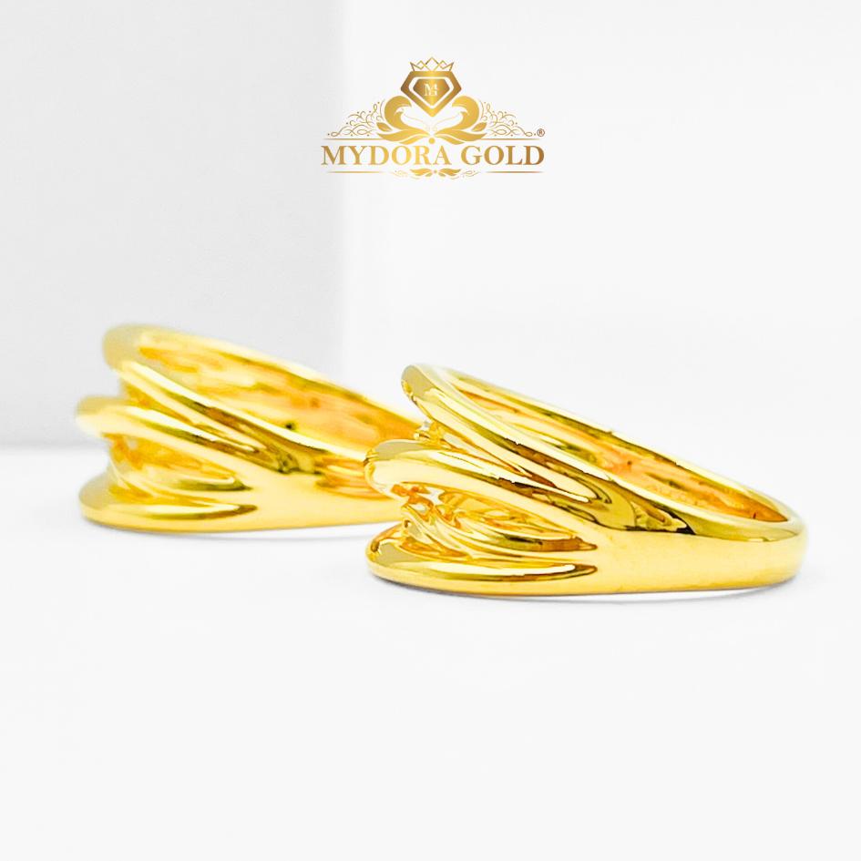 MYDORA Cincin Nabila Wave Full Gold (5G) l 916/22K