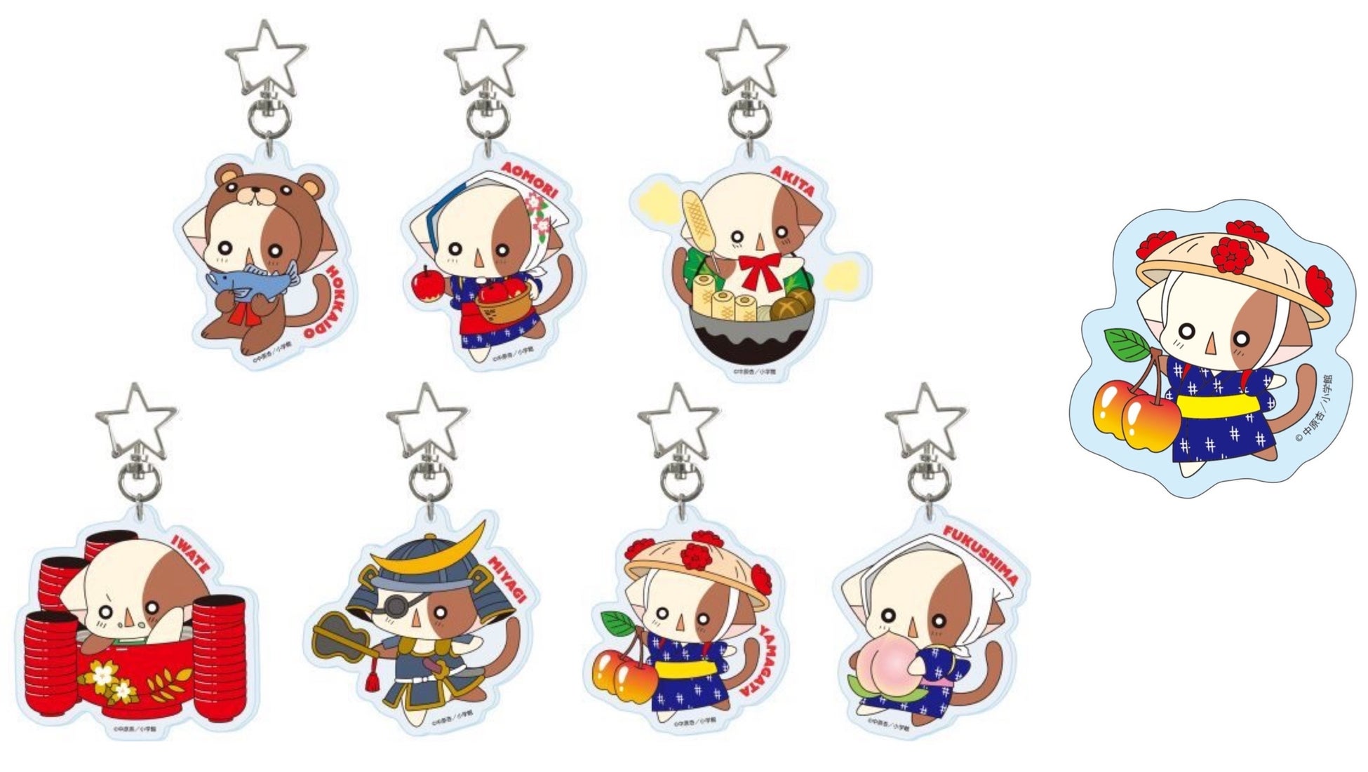 花漾明星/星夢天使 奈仔亞加力匙扣連貼紙 #P-GLG0301 [小學館] (PRE-ORDER) [2026/03]