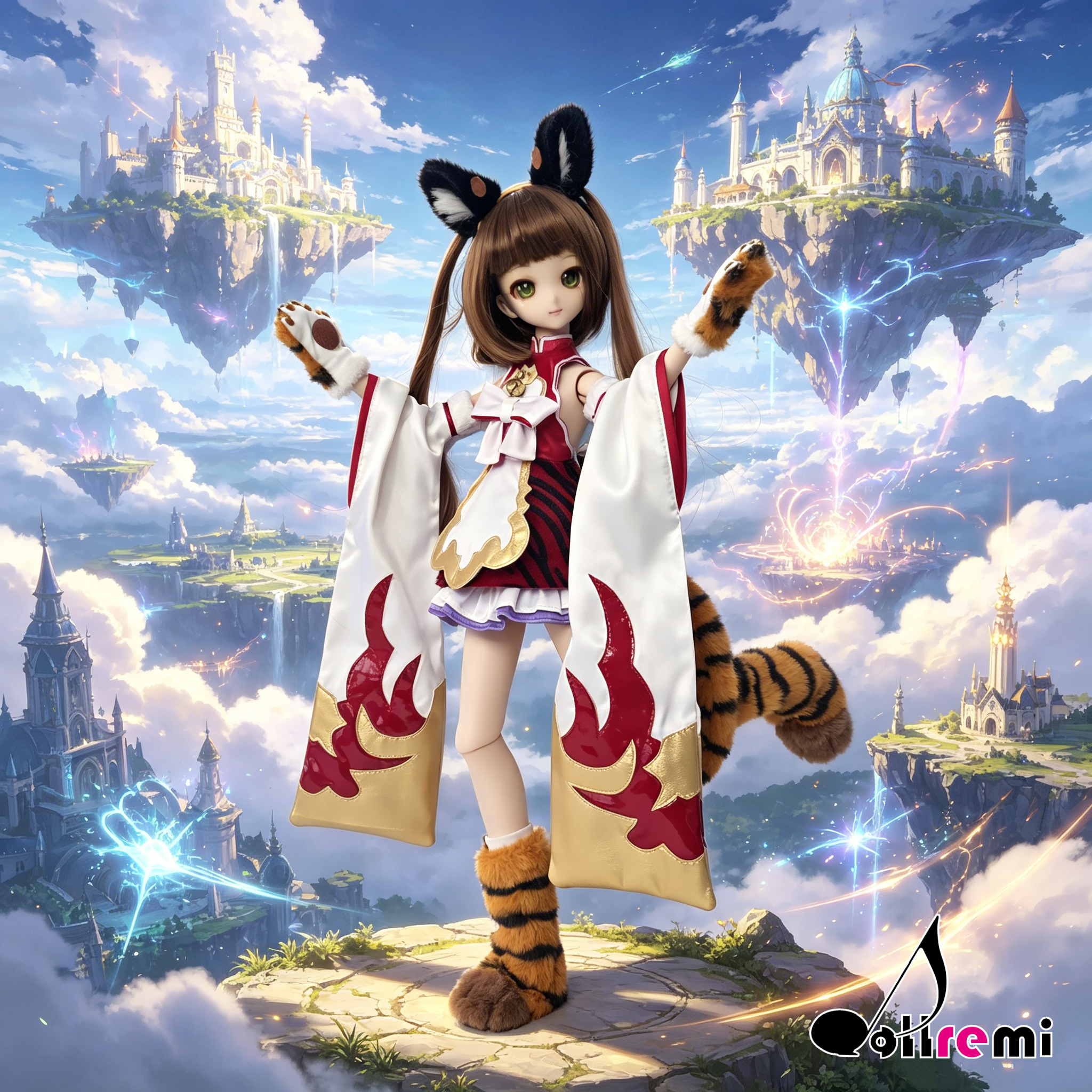 【dollremi】(DD0934) COS 碧藍幻想 Granblue Fantasy 虎神將 辛妲拉 Cidala - 黄桃 Huang